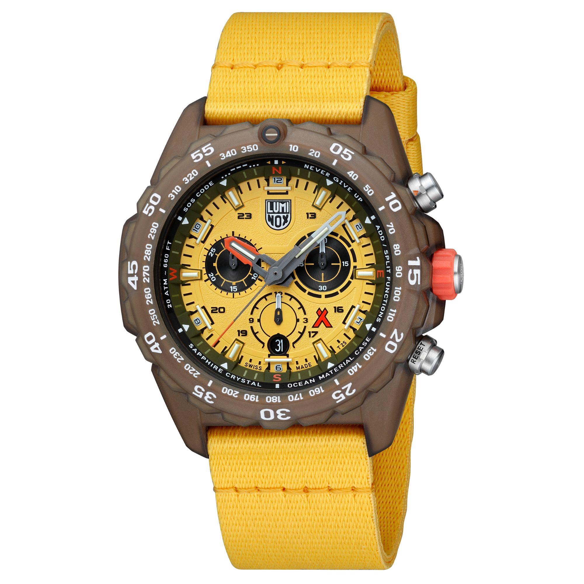Luminox Bear Grylls Survival 3740 Tide Eco Master Series Yellow Dial Men's Watch XB.3745.ECO