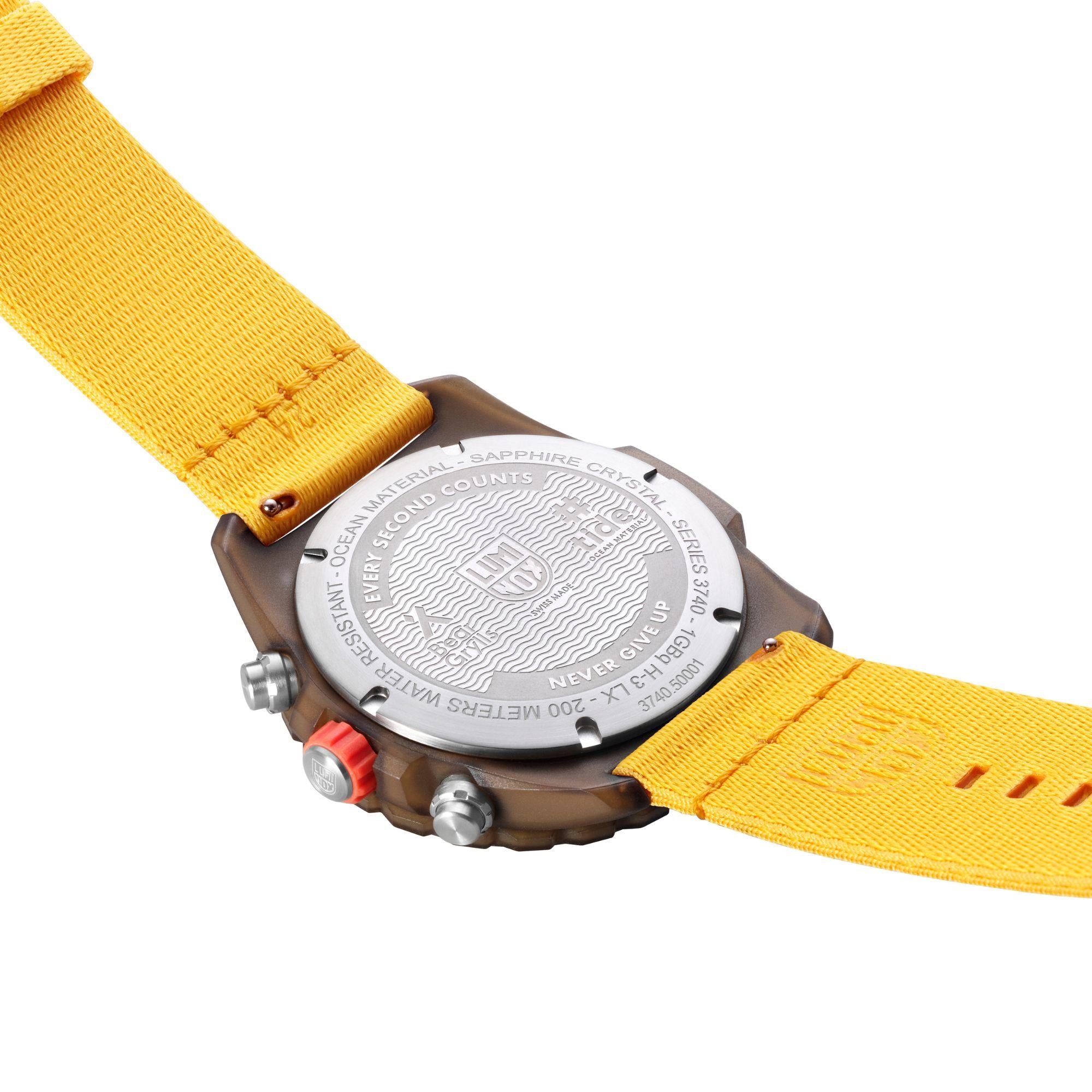 Luminox Bear Grylls Survival 3740 Tide Eco Master Series Yellow Dial Men's Watch XB.3745.ECO