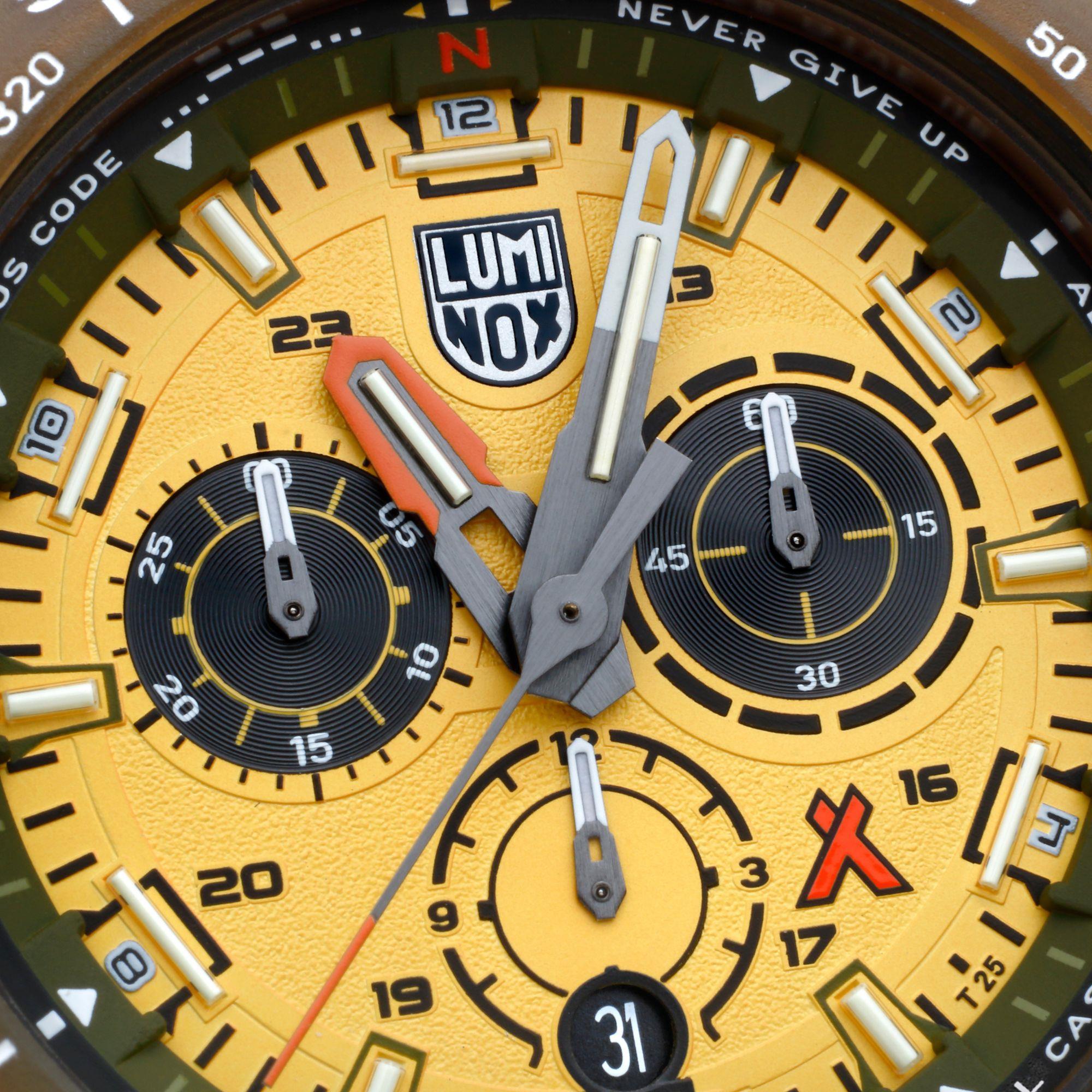 Luminox Bear Grylls Survival 3740 Tide Eco Master Series Yellow Dial Men's Watch XB.3745.ECO