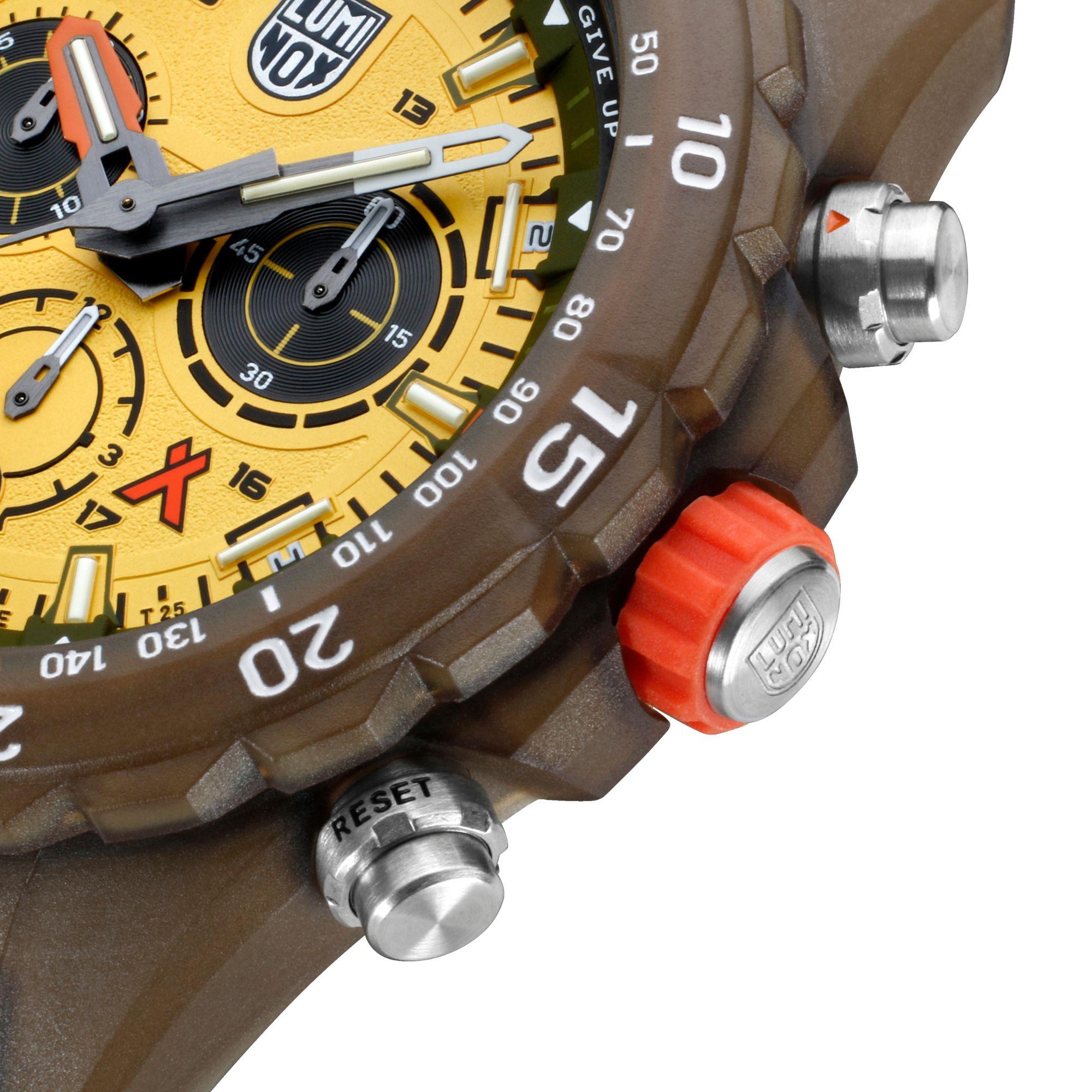 Luminox Bear Grylls Survival 3740 Tide Eco Master Series Yellow Dial Men's Watch XB.3745.ECO