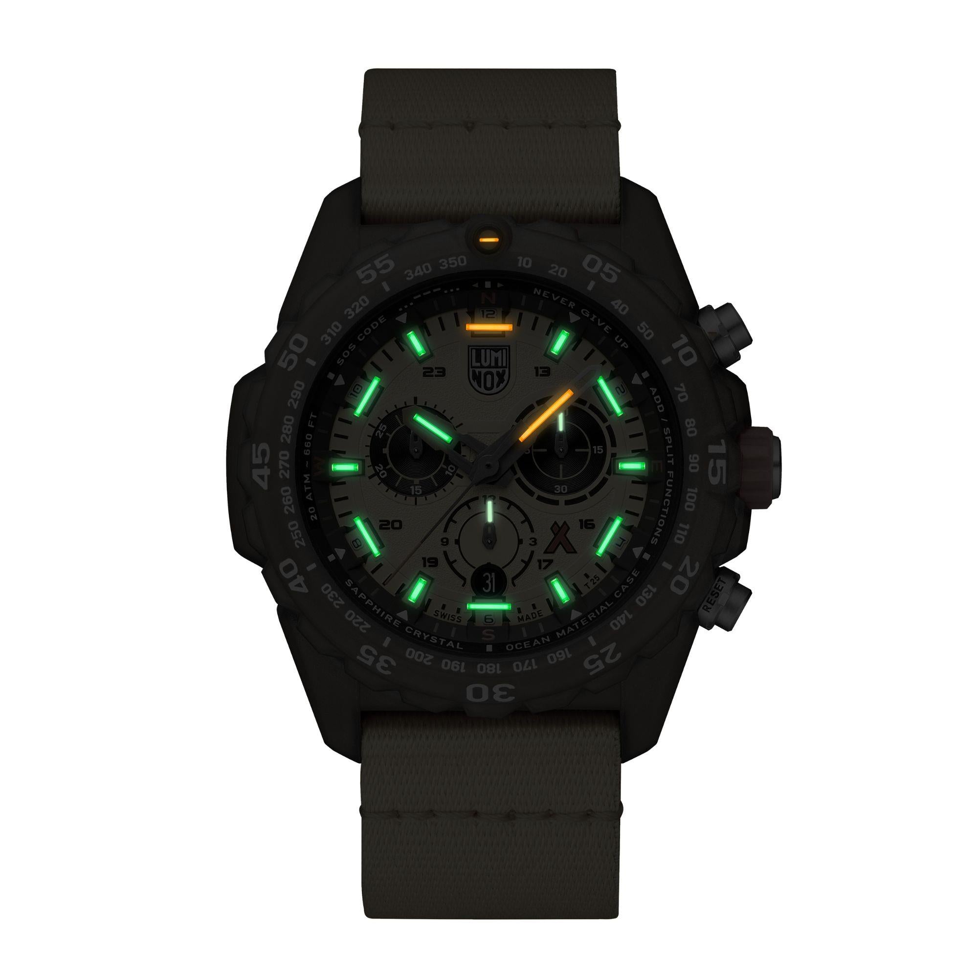 Luminox Bear Grylls Survival 3740 Tide Eco Master Series Yellow Dial Men's Watch XB.3745.ECO