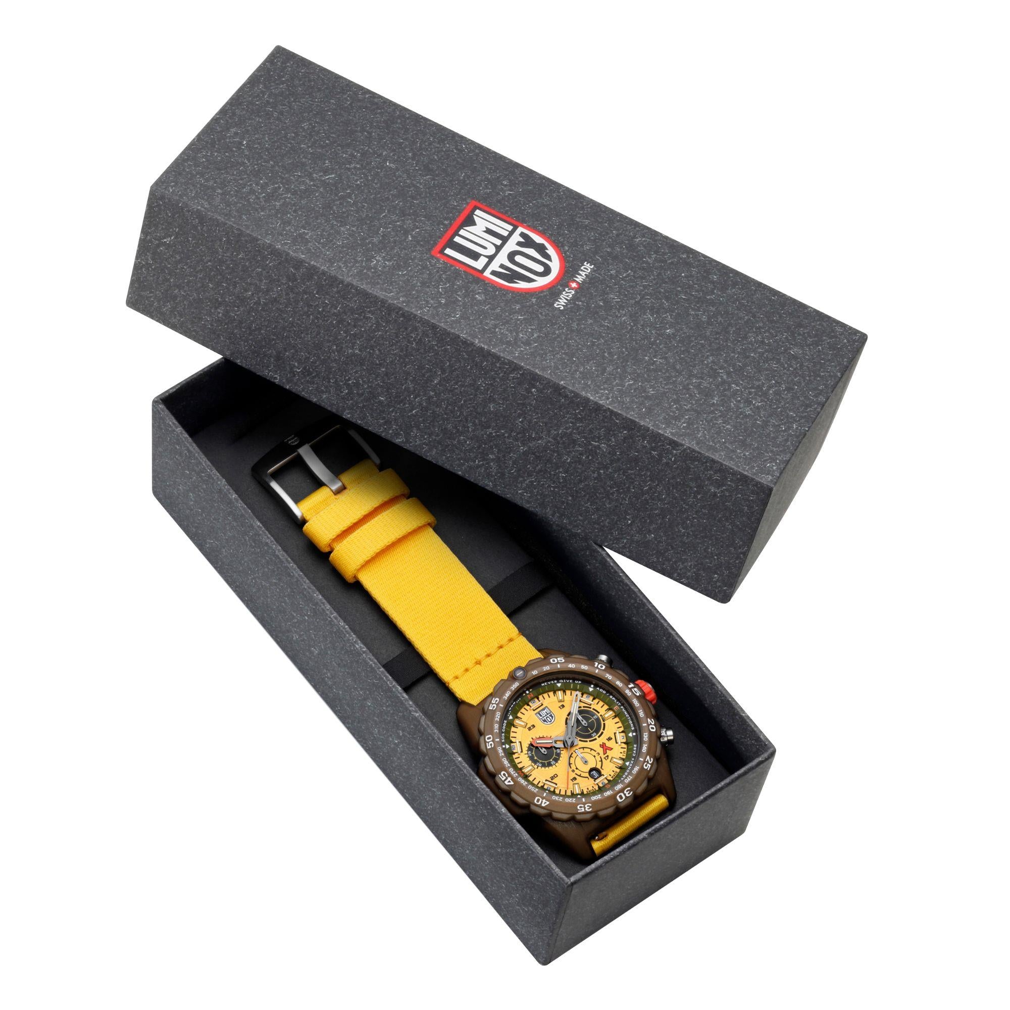 Luminox Bear Grylls Survival 3740 Tide Eco Master Series Yellow Dial Men's Watch XB.3745.ECO