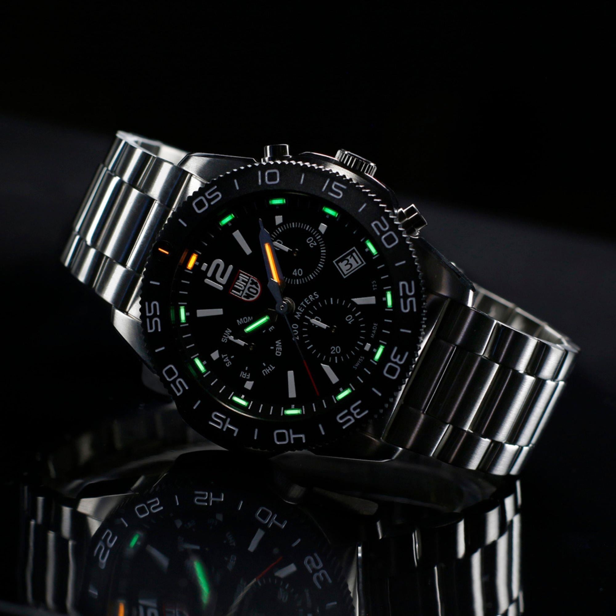 Luminox Pacific Diver Chronograph Stainless Steel Bracelet Mens Watch XS.3142