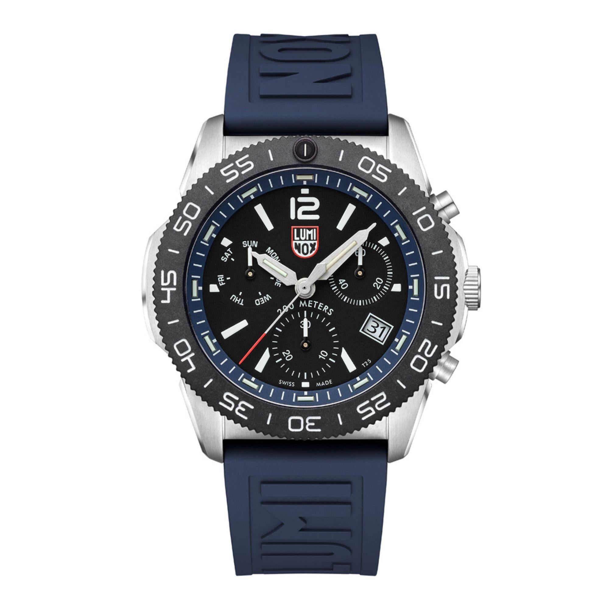 Luminox Pacific Diver Chronograph Black Dial Rubber Strap Men's Watch XS.3143
