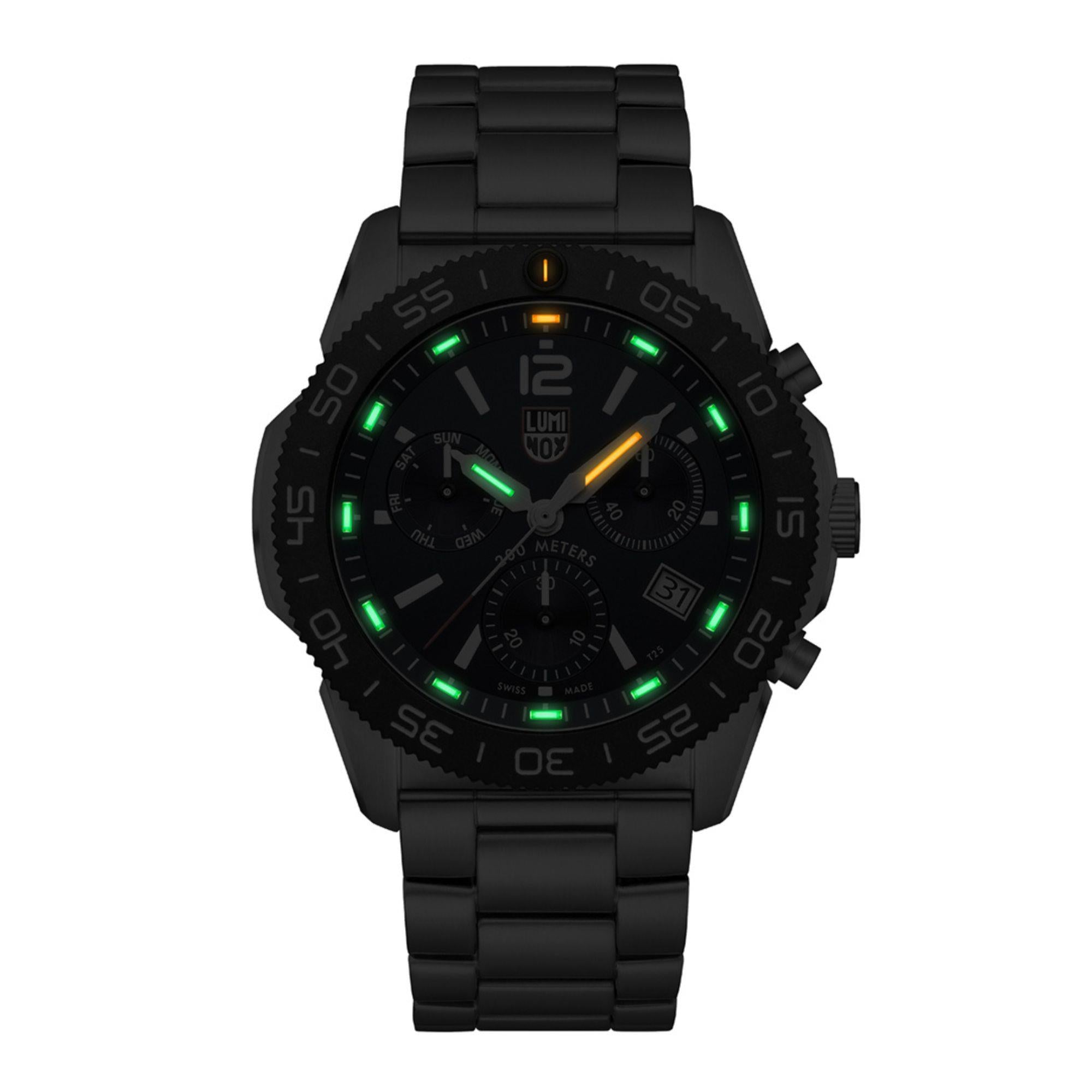 Luminox Pacific Diver Chronograph Black Dial Rubber Strap Men's Watch XS.3143