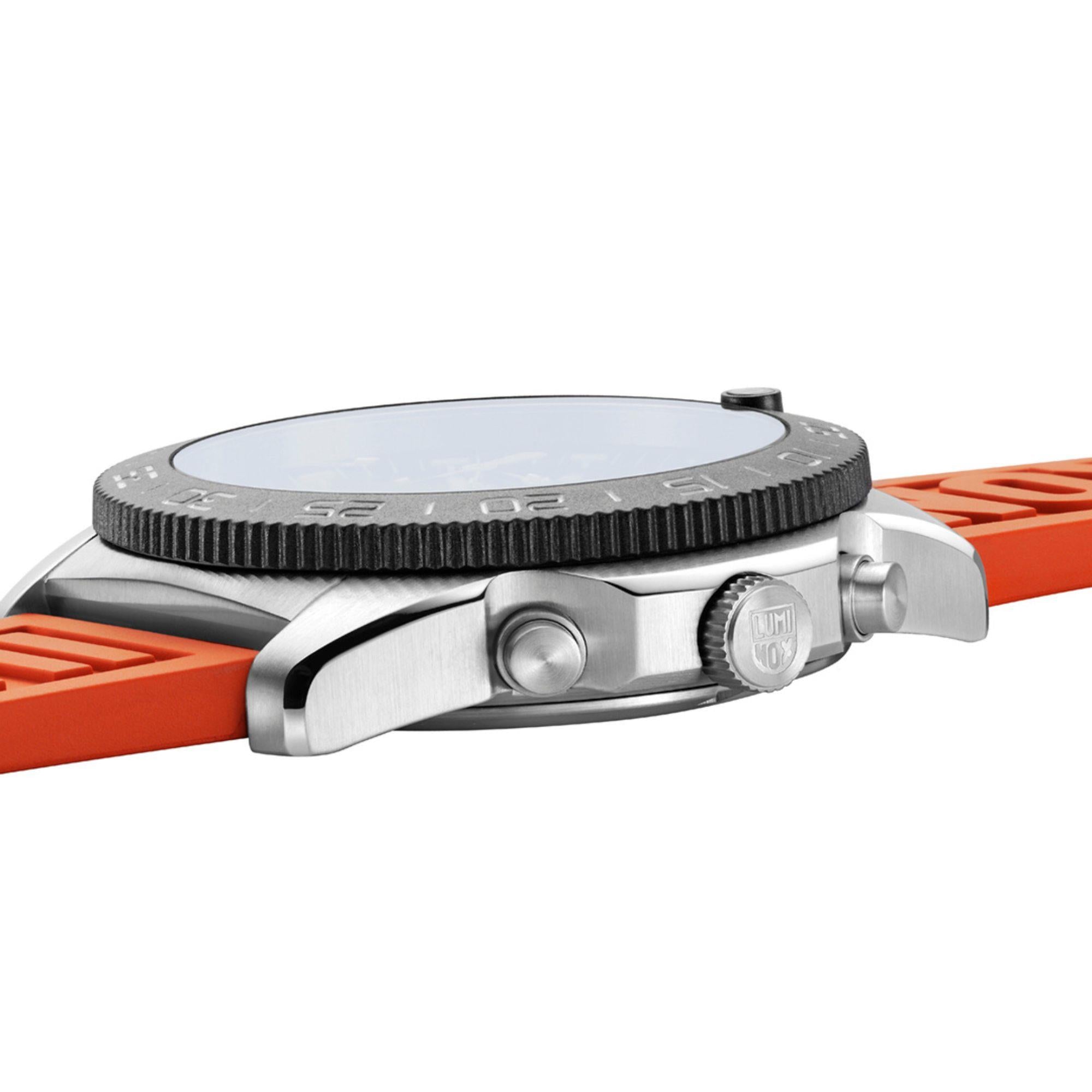 Luminox Pacific Diver Chronograph Orange Rubber Strap Black Dial Men's Watch XS.3149