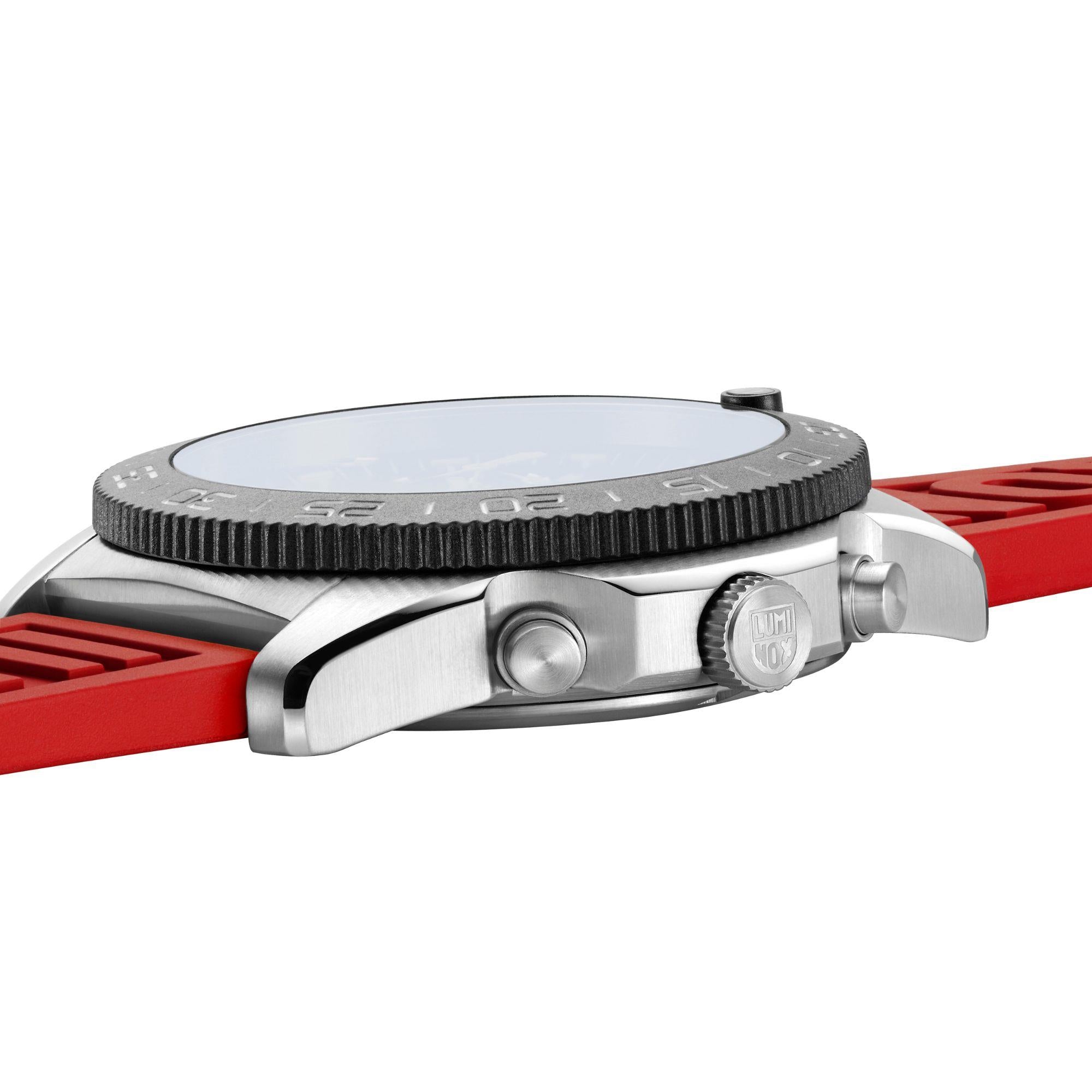 Luminox Pacific Diver Chronograph Red Rubber Strap Men's Watch XS.3155