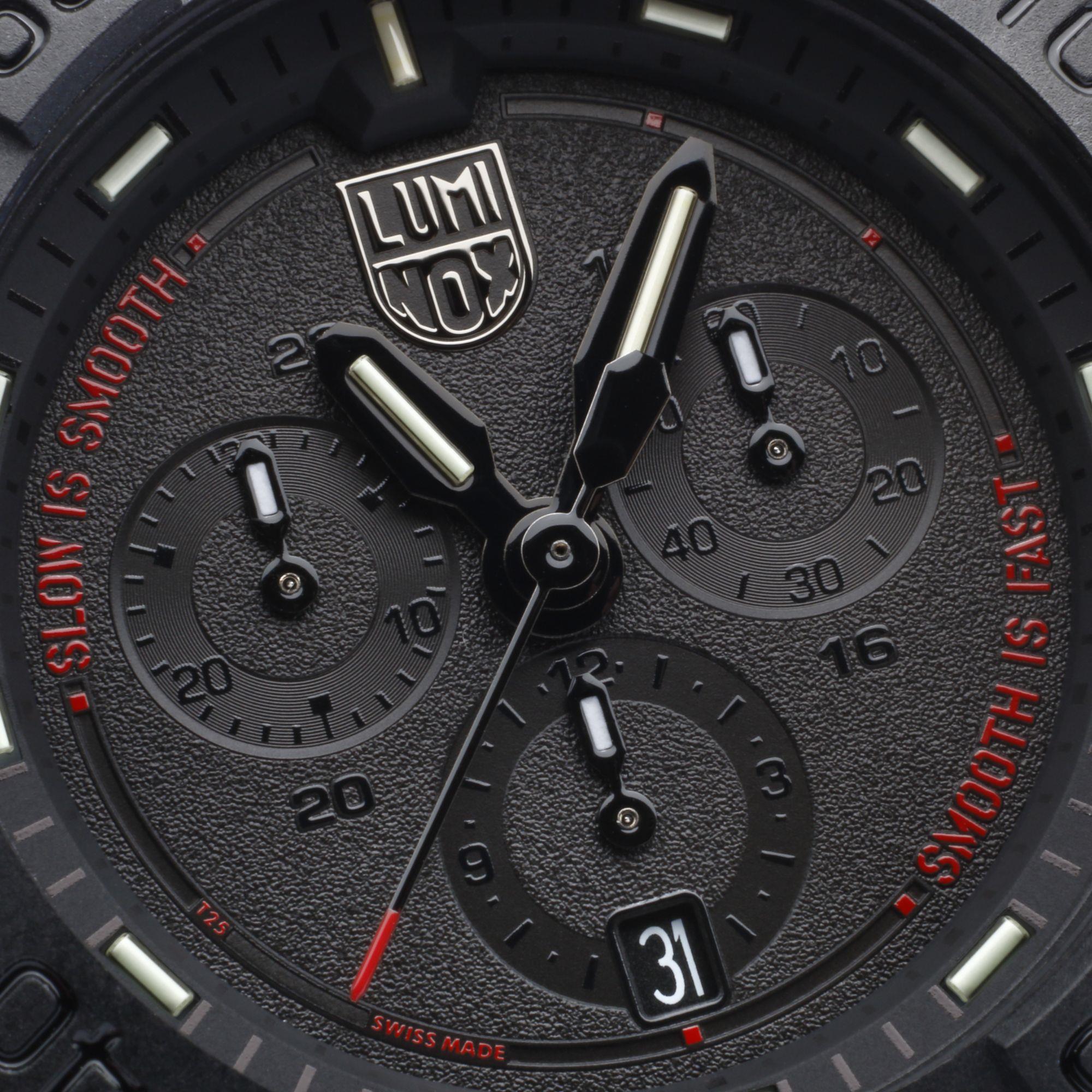 Luminox Navy Seal Chrono Black Dial Black Rubber Strap Men's Watch XS.3581.SIS