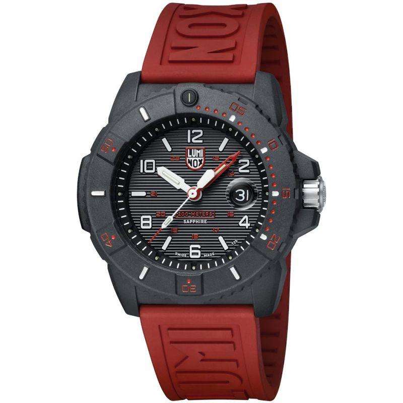 Luminox Navy Seal 3600 Series Black Dial & Red Strap Men's Watch XS.3615.RF