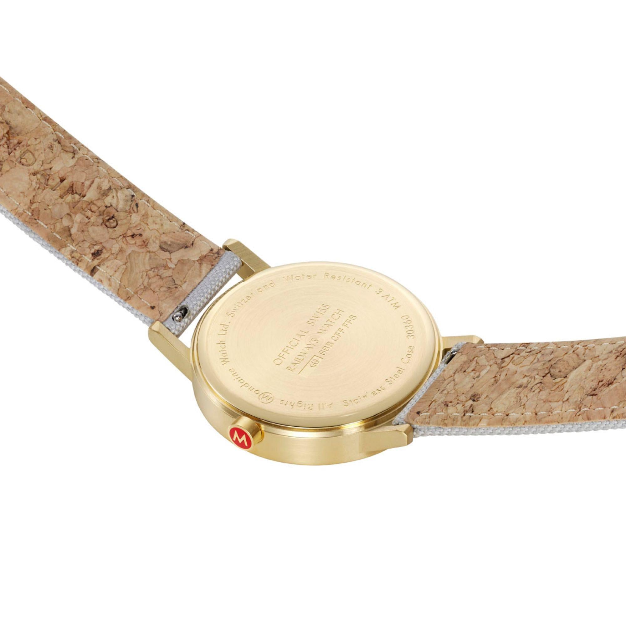 Mondaine Classic Grey Dial Grey Strap Unisex Watch A660.30360.80SBU