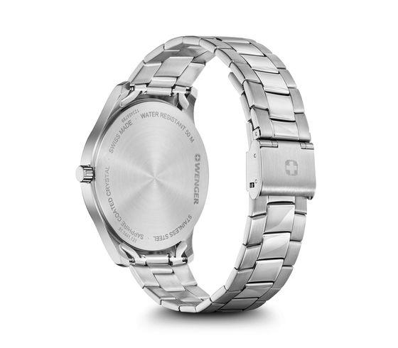 Wenger Sports City Black Dial Stainless Steel Bracelet Men's Watch 01.1441.131