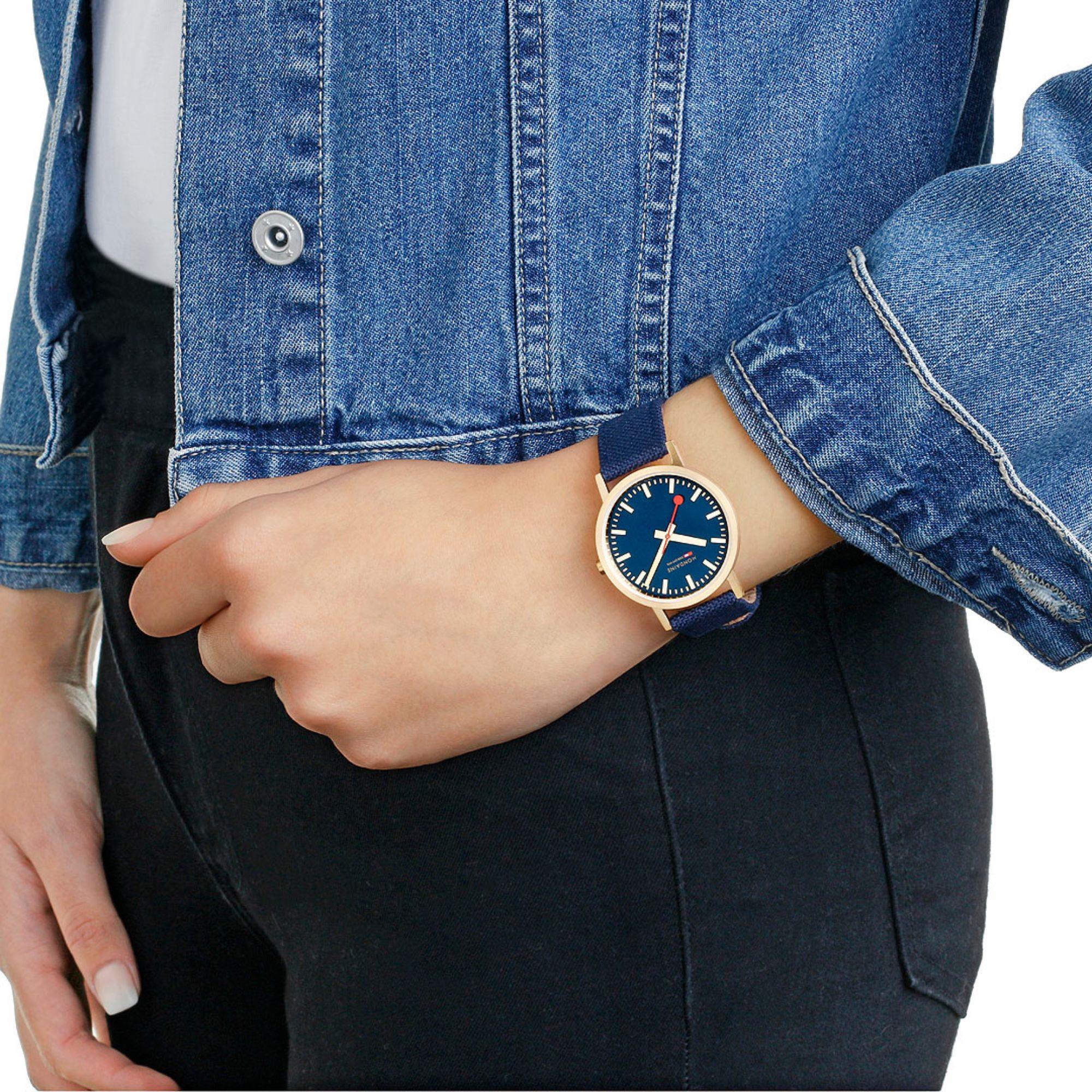 Mondaine Classic Deep Ocean Blue Unisex Watch A660.30314.40SBQ