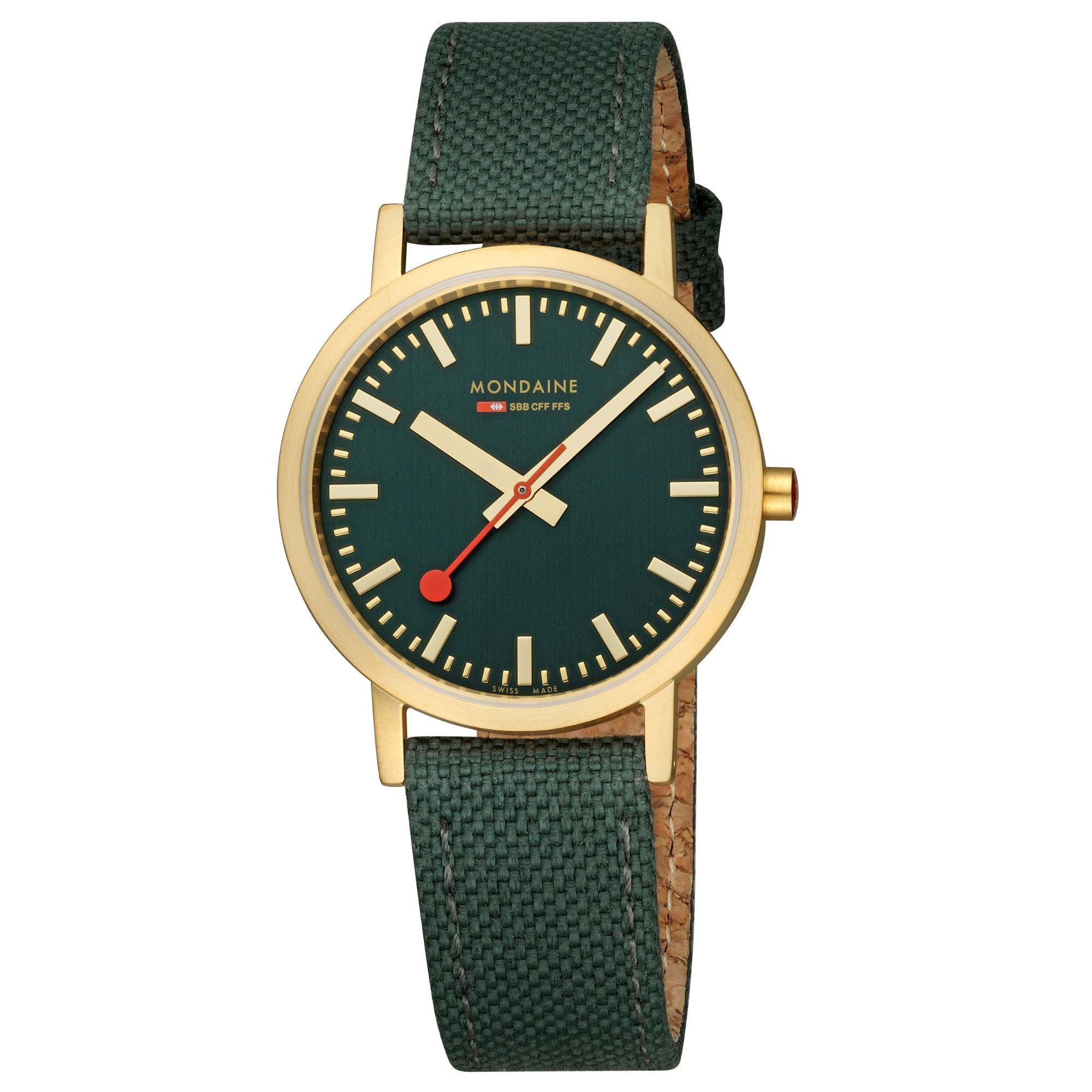 Mondaine Classic Forest Green Dial Unisex Watch A660.30314.60SBS