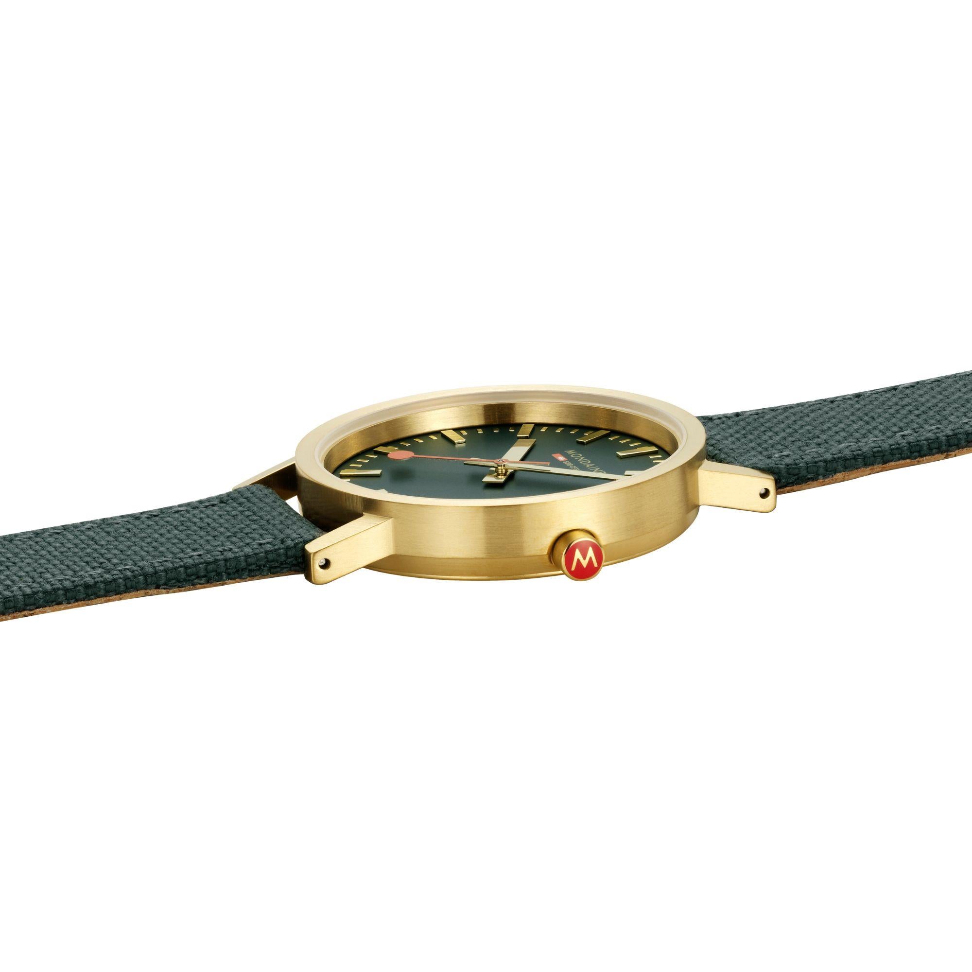 Mondaine Classic Forest Green Dial Unisex Watch A660.30314.60SBS