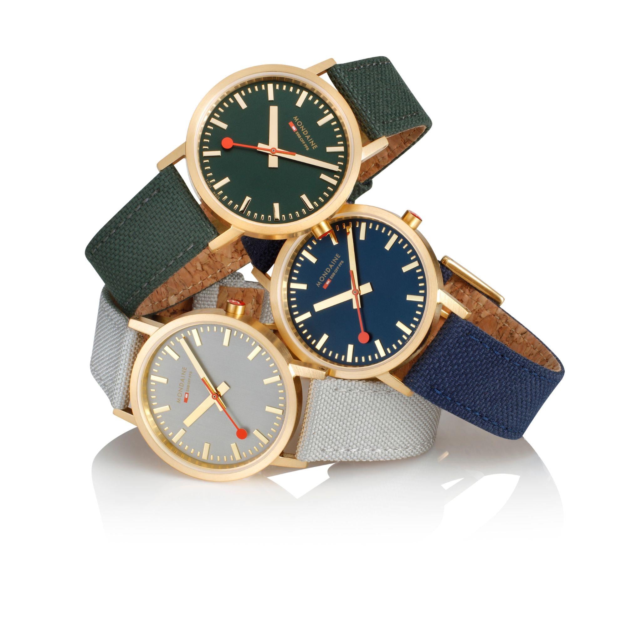 Mondaine Classic Forest Green Dial Unisex Watch A660.30314.60SBS