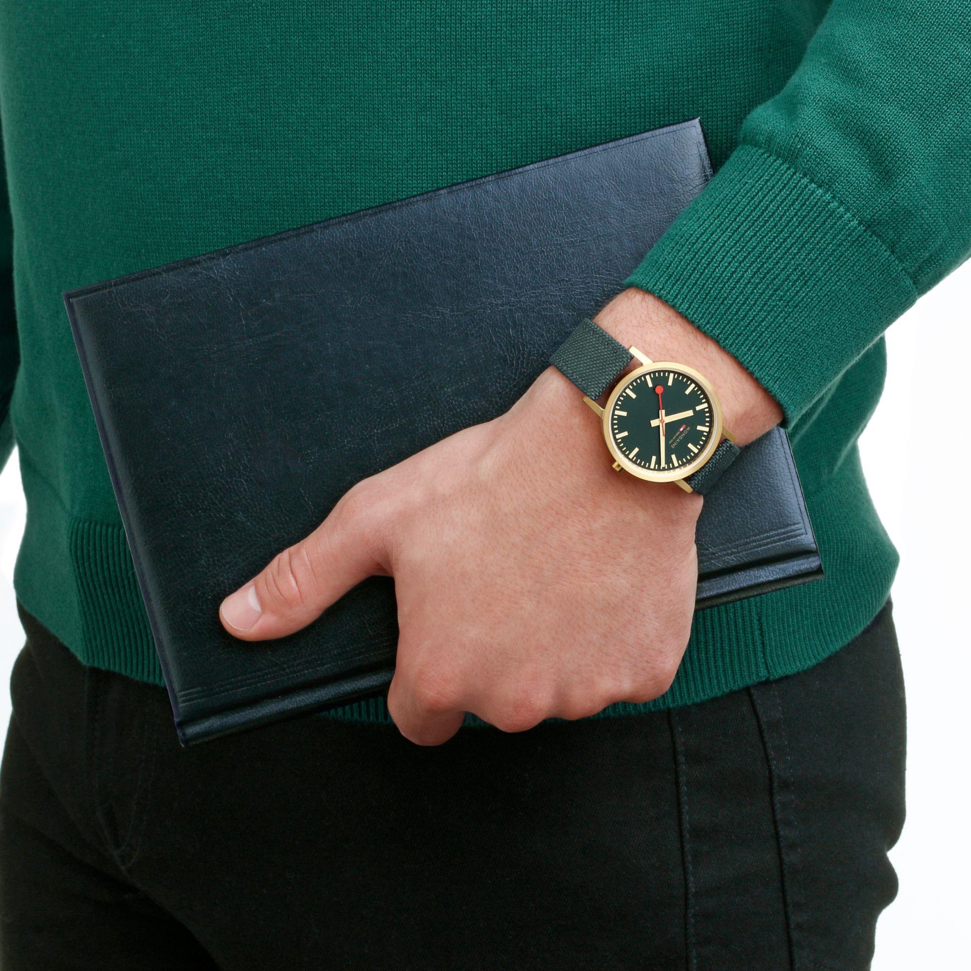 Mondaine Classic Forest Green Dial Unisex Watch A660.30314.60SBS