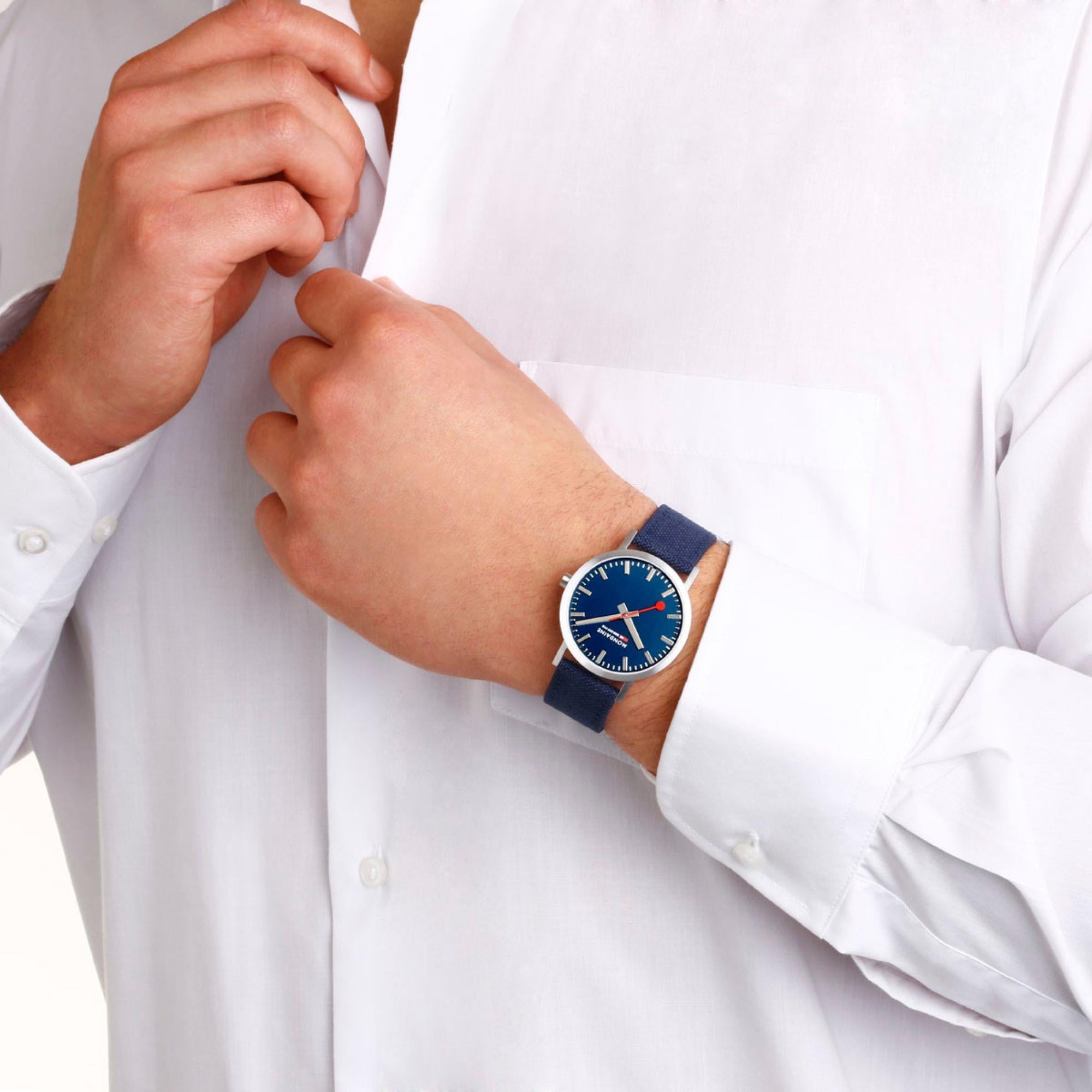Mondaine Classic Deepest Blue Unisex Watch A660.30360.40SBD