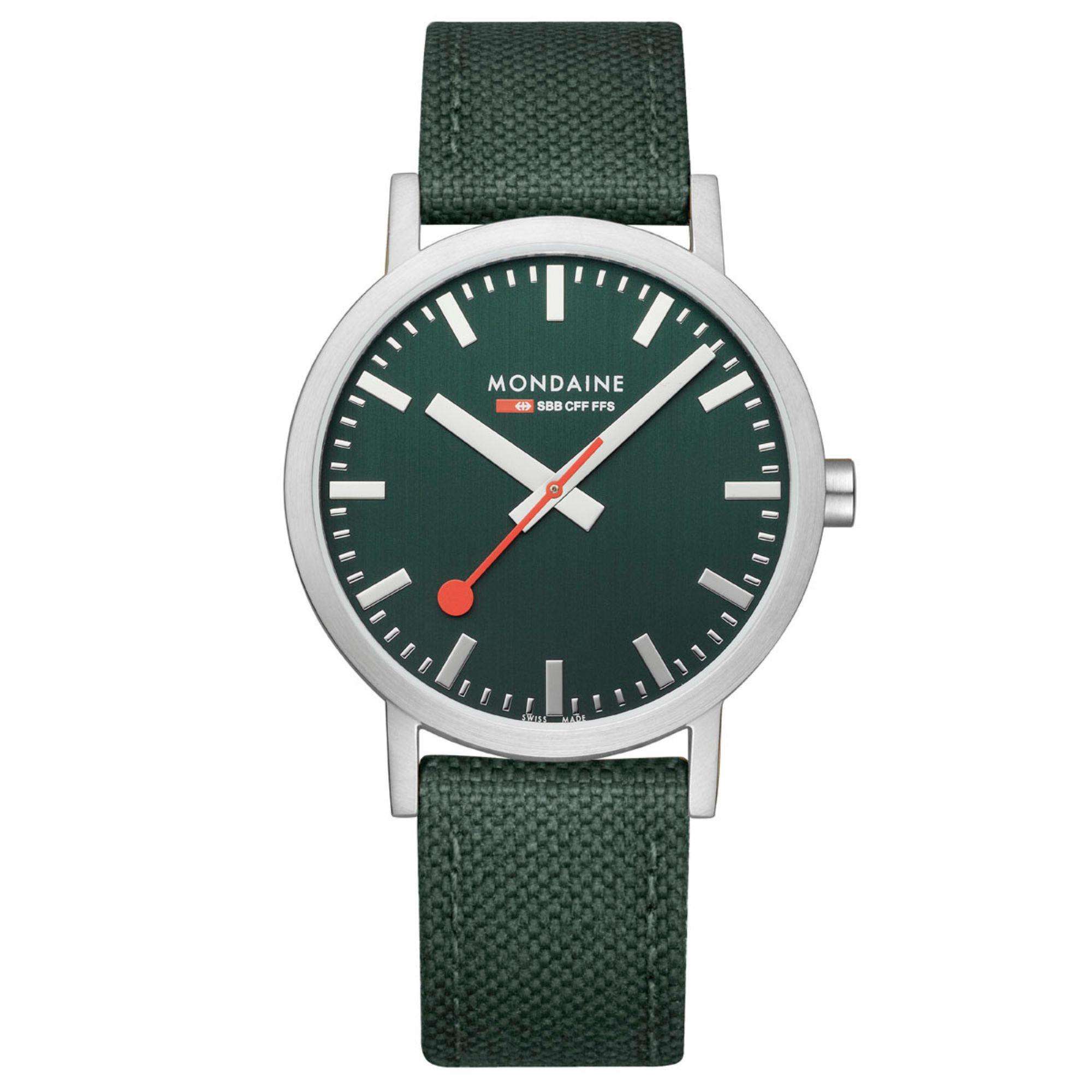 Mondaine Classic Forest Green Dial Unisex Watch A660.30360.60SBF