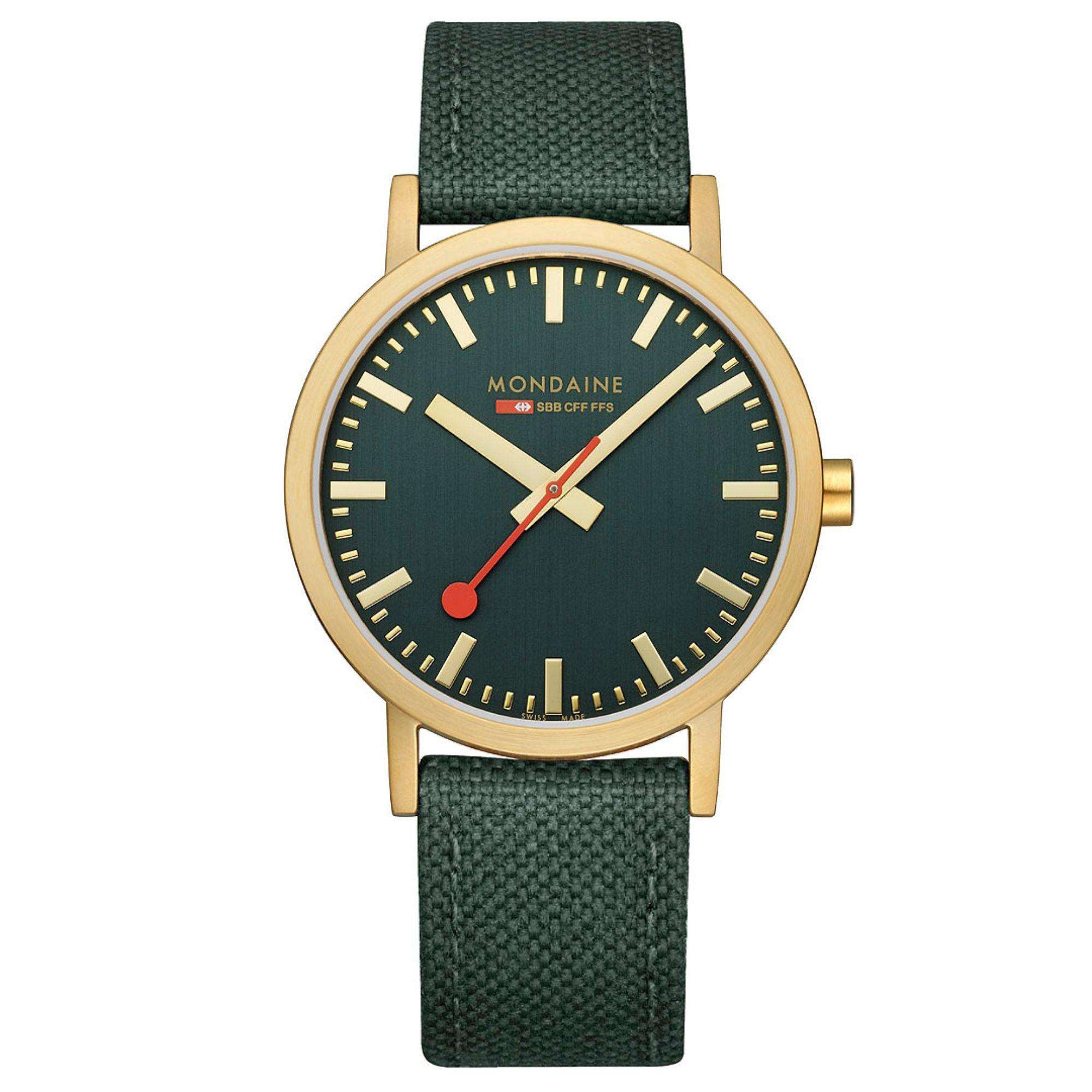 Mondaine Classic Green Dial Unisex Watch A660.30360.60SBS