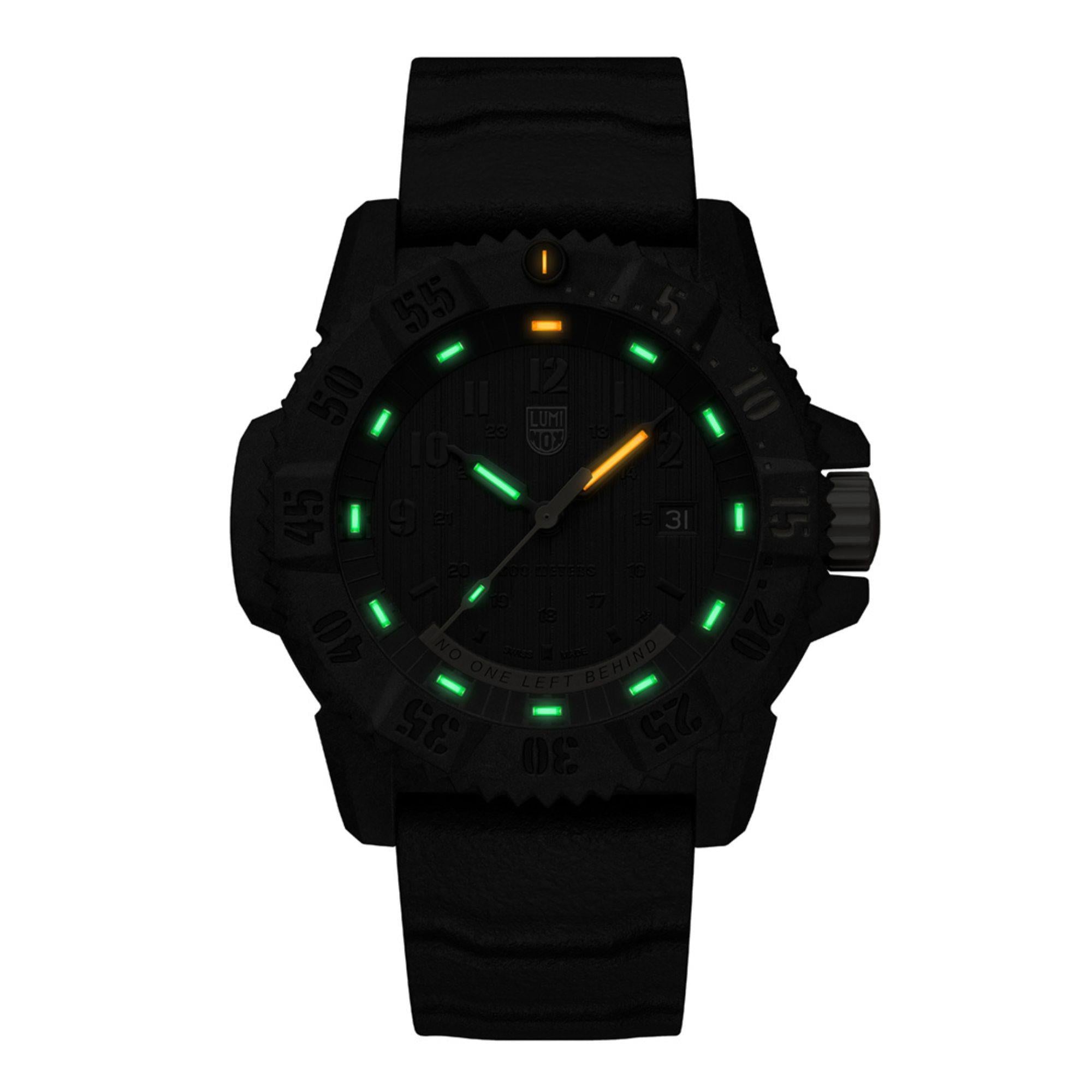 Luminox Master Carbon Seal 3800 Series Black Dial Grey Rubber Strap Men's Watch XS.3805.NOLB.SE
