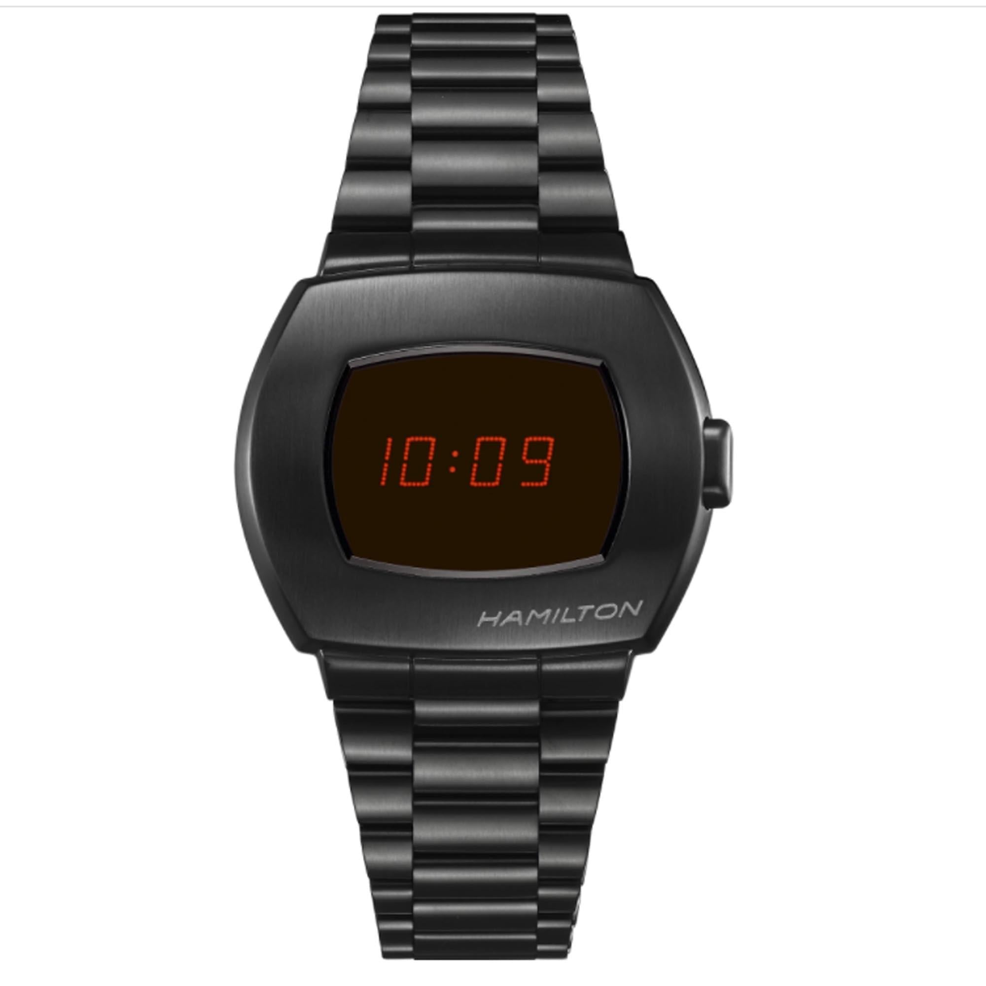 Hamilton American Classic PSR Quartz Black Dial Black Stainless Steel Bracelet Men's Watch H52404130