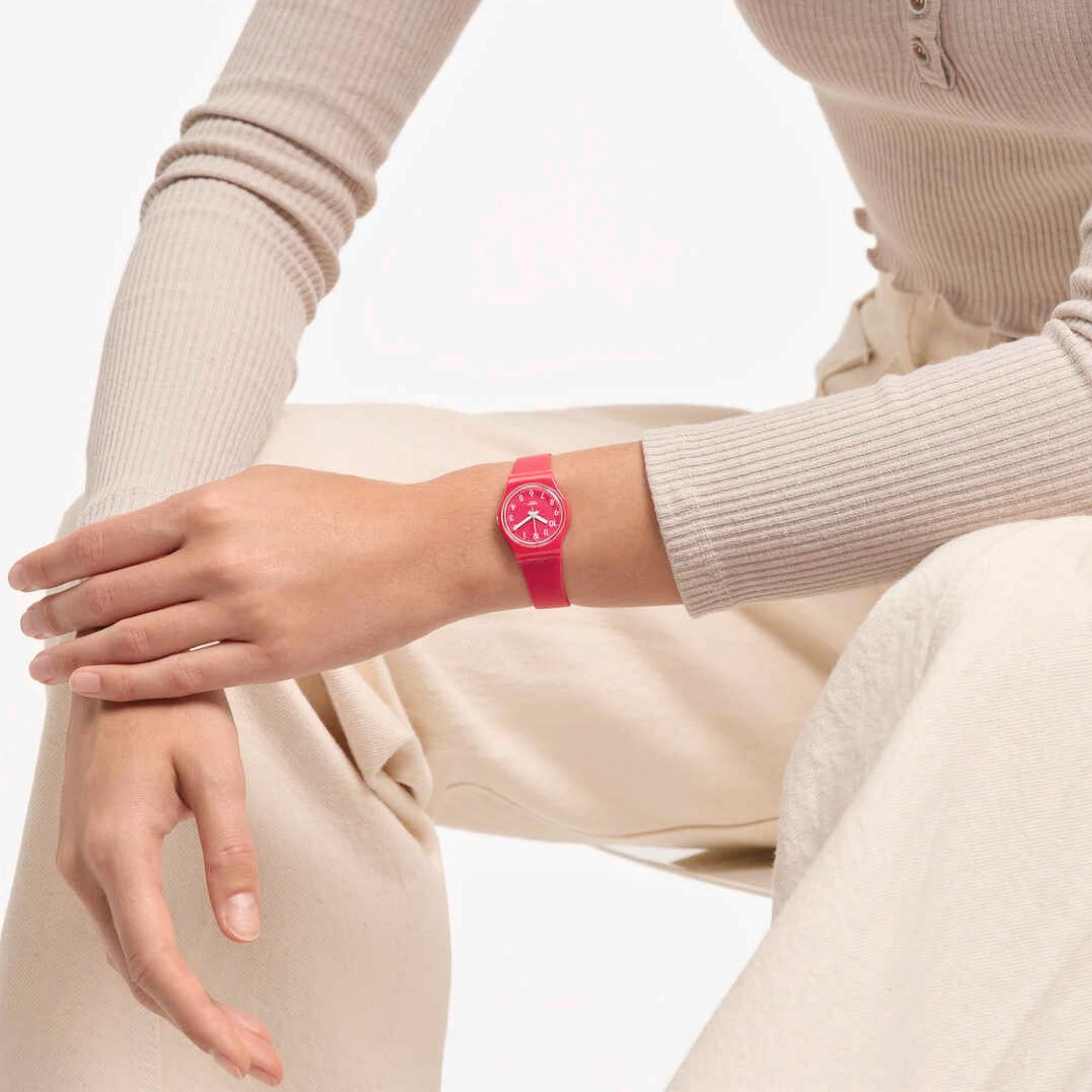 Swatch Original Lady Back To Pink Berry Ladies Watch LR123C