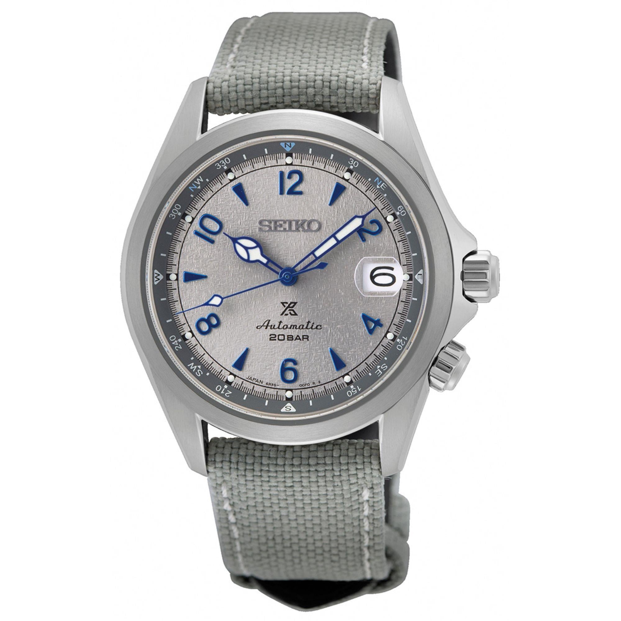 Seiko Prospex "Rock Face" European Limited Edition ‘Alpinist’ Grey Dial Stainless Steel Men's Watch SPB355J1