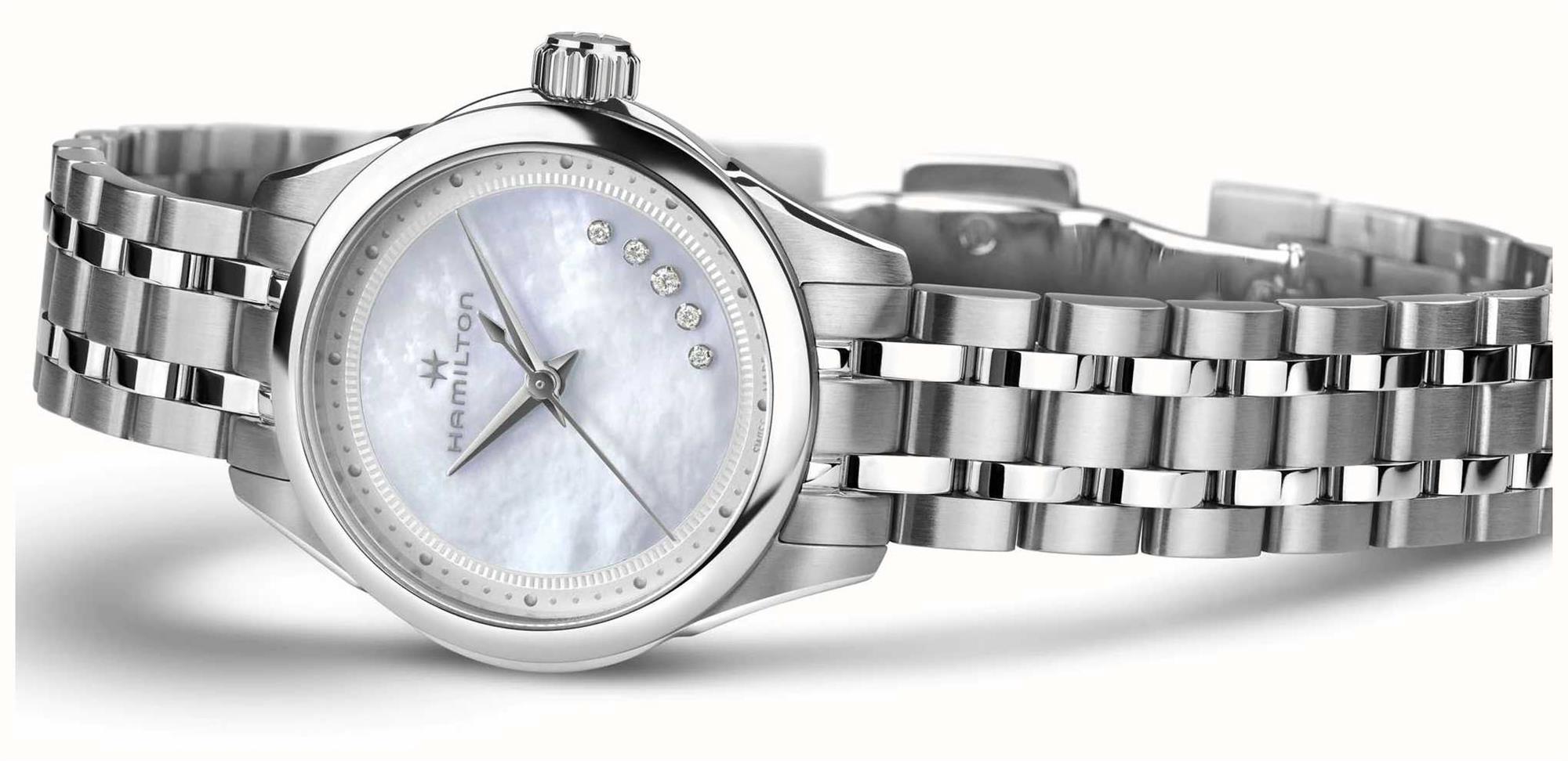 Hamilton Diamond Set Mother of Pearl Dial Ladies Watch H32111190