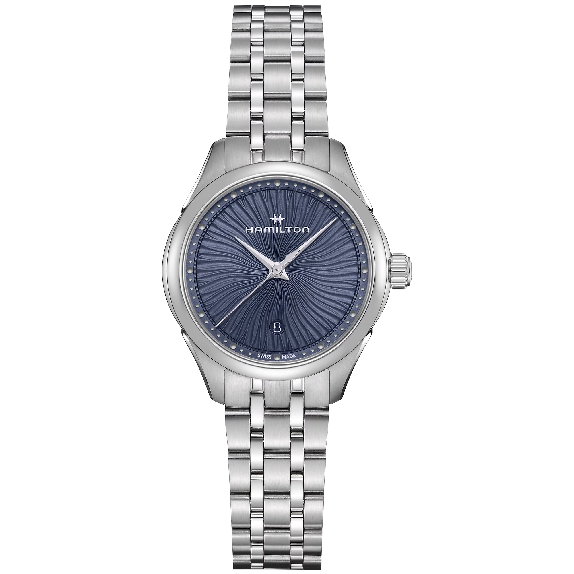 Hamilton Mother of Pearl Blue Dial Stainless Steel Bracelet Ladies Watch H32231140