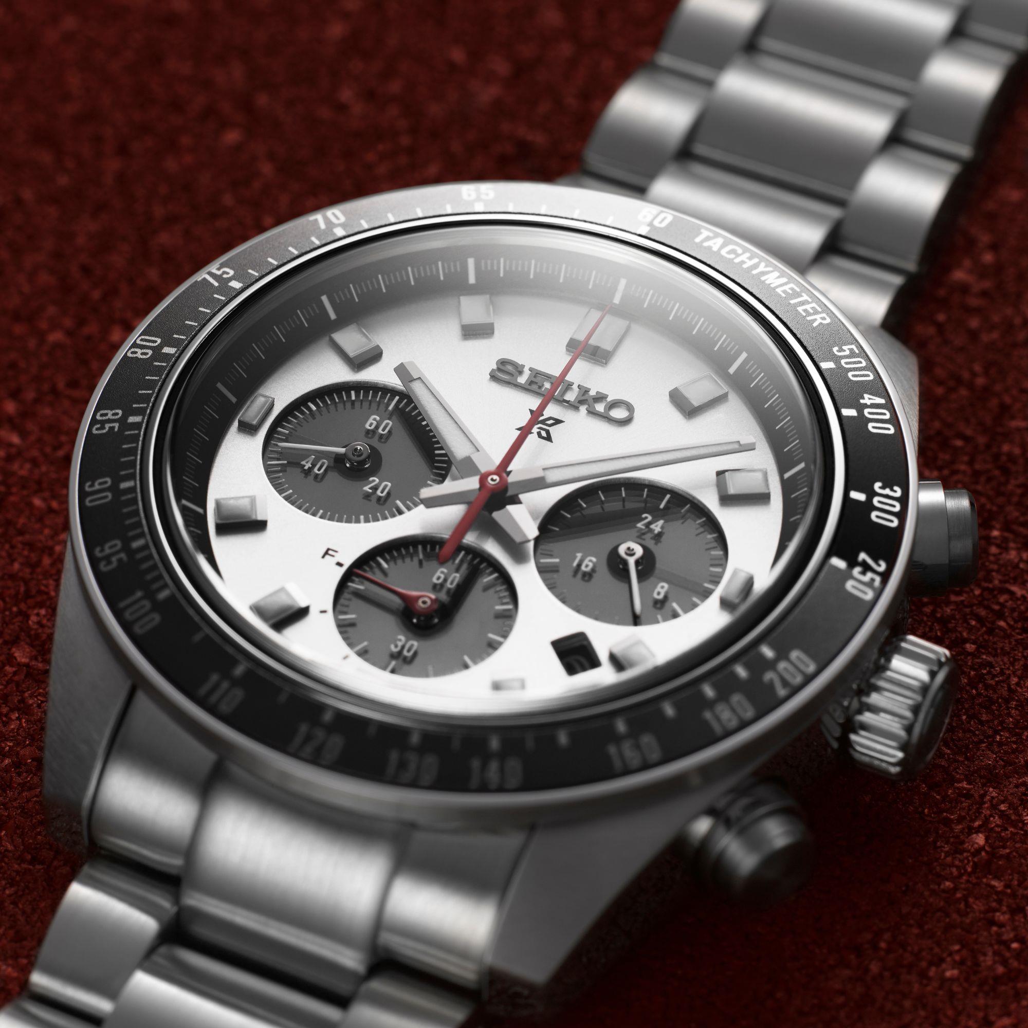 Seiko Prospex Speedtimer Go Large Solar Chronograph Silver Dial Stainless Steel Bracelet Men's Watch SSC911P1