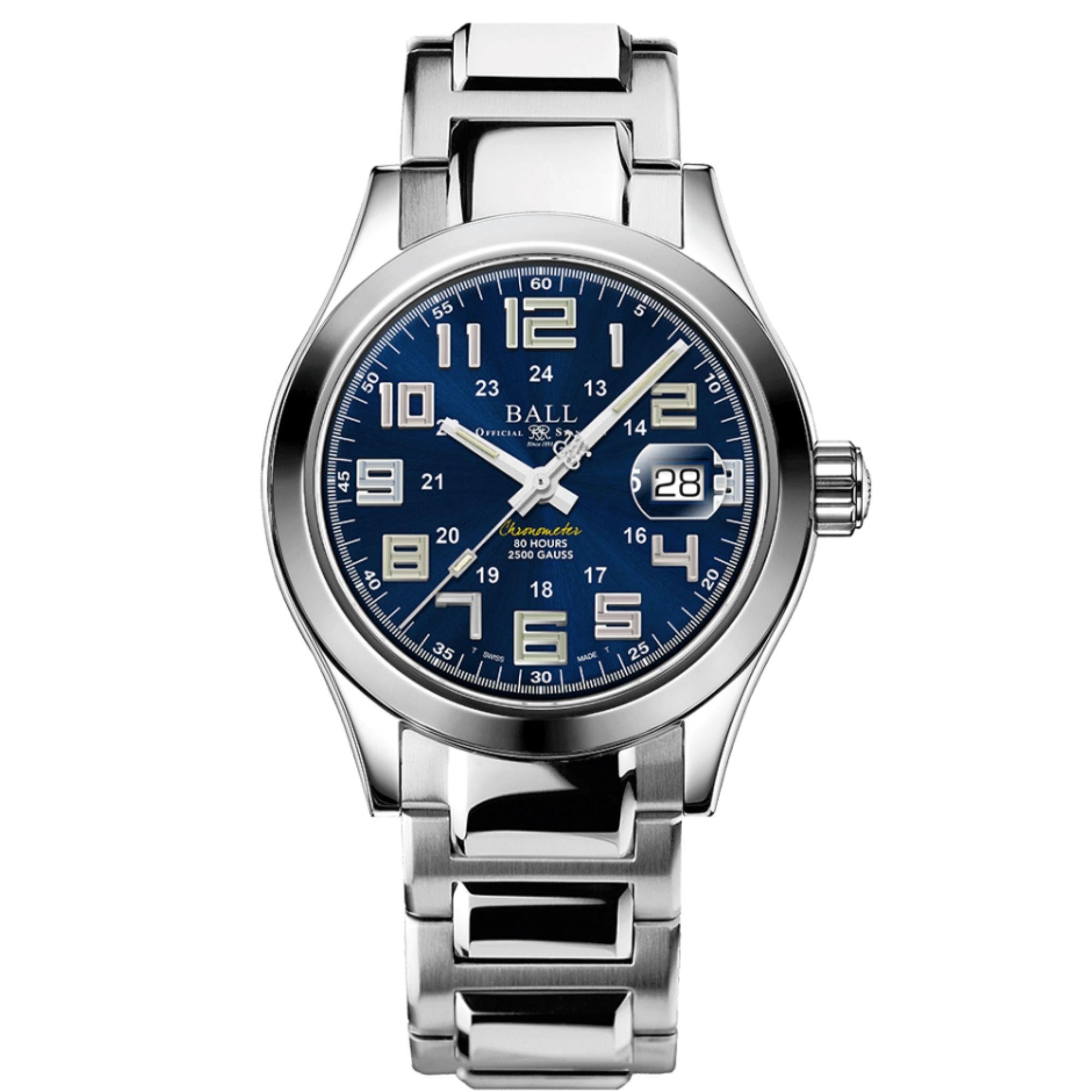 Ball Engineer M Pioneer Automatic Blue Dial Stainless Steel Bracelet Mens Watch NM9032C-S2C-BE2