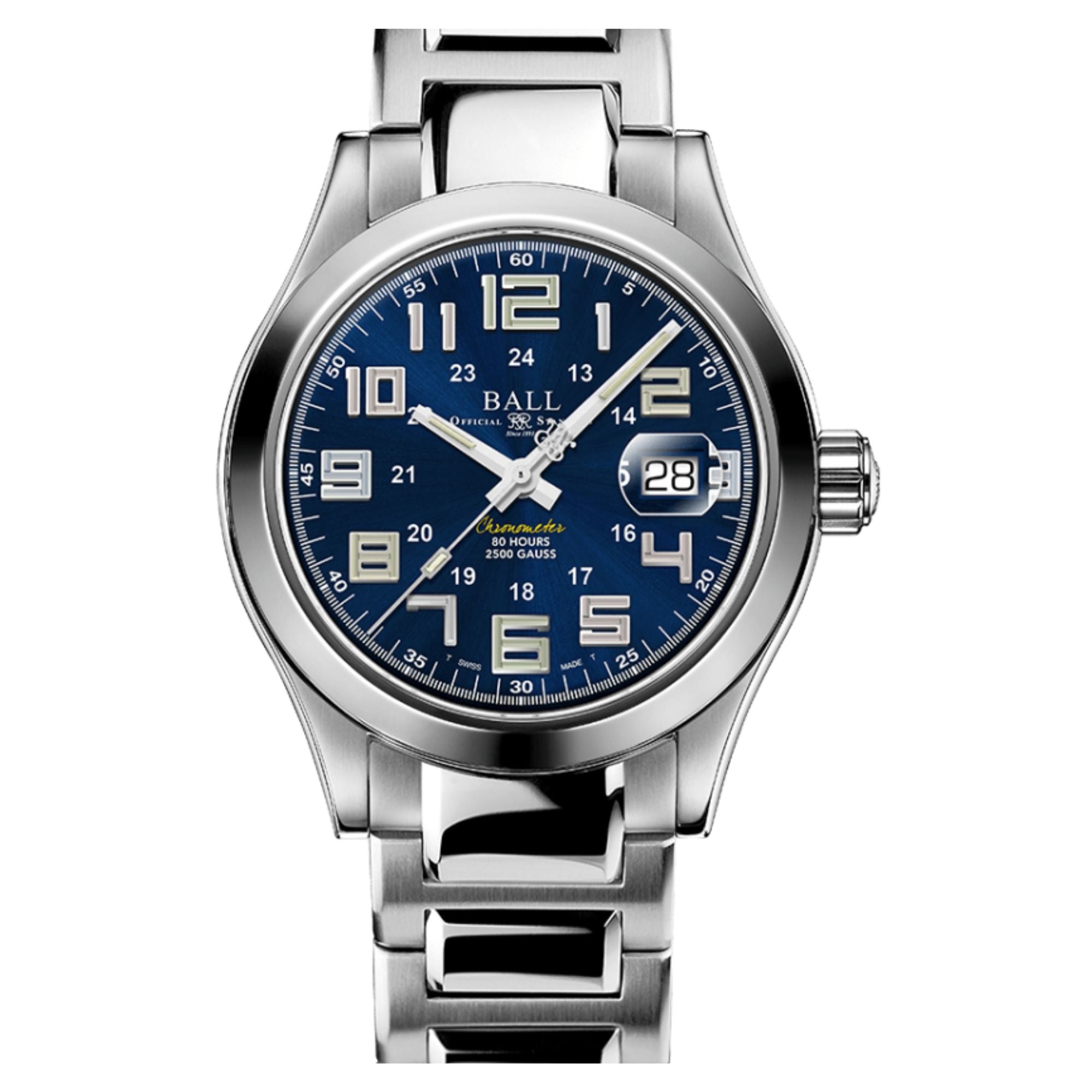 Ball Engineer M Pioneer Automatic Blue Dial Stainless Steel Bracelet Mens Watch NM9032C-S2C-BE2
