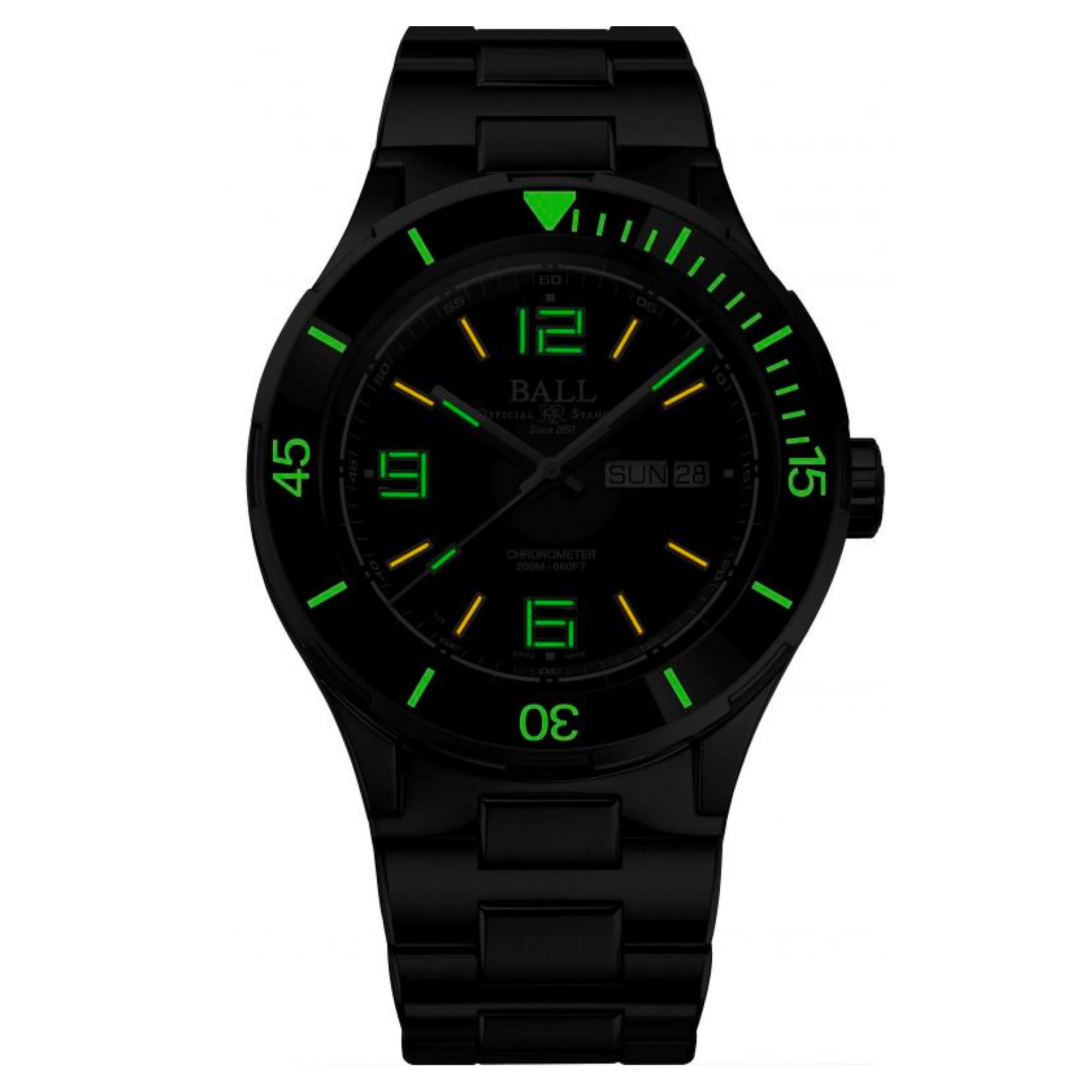 BALL Roadmaster Archangel 40mm Black Dial Automatic Mens Watch DM3030B-S12CJ-BK