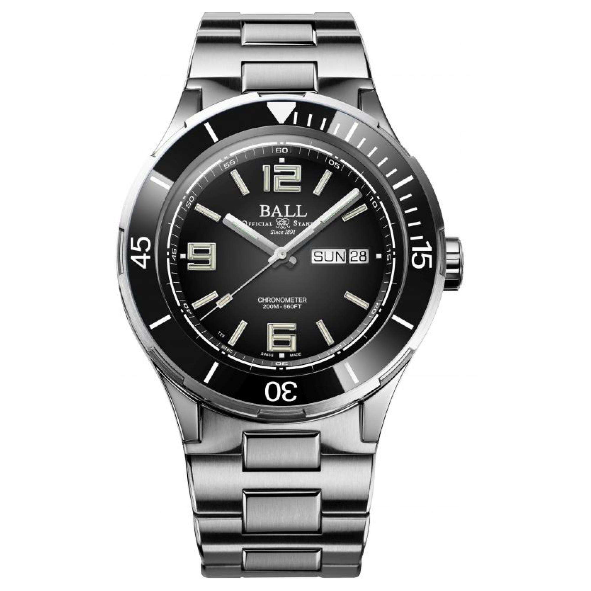 BALL Roadmaster Archangel 40mm Black Dial Automatic Mens Watch DM3030B-S12CJ-BK