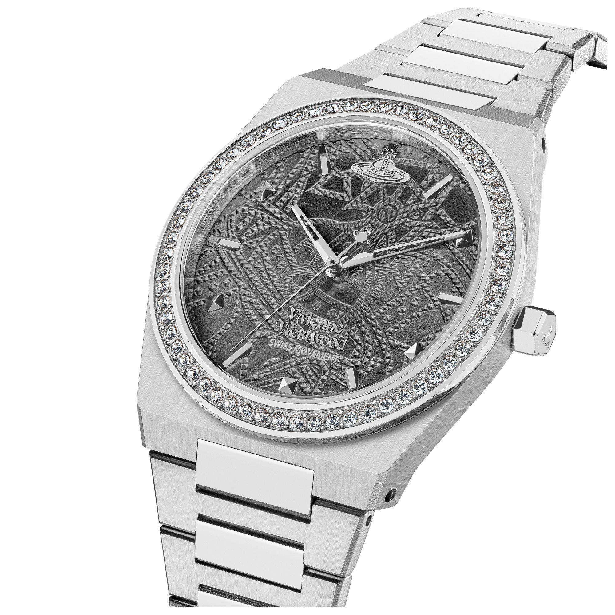 Vivienne Westwood Charterhouse Grey Dial Stainless Steel Bracelet Ladies Watch VV244GYSL