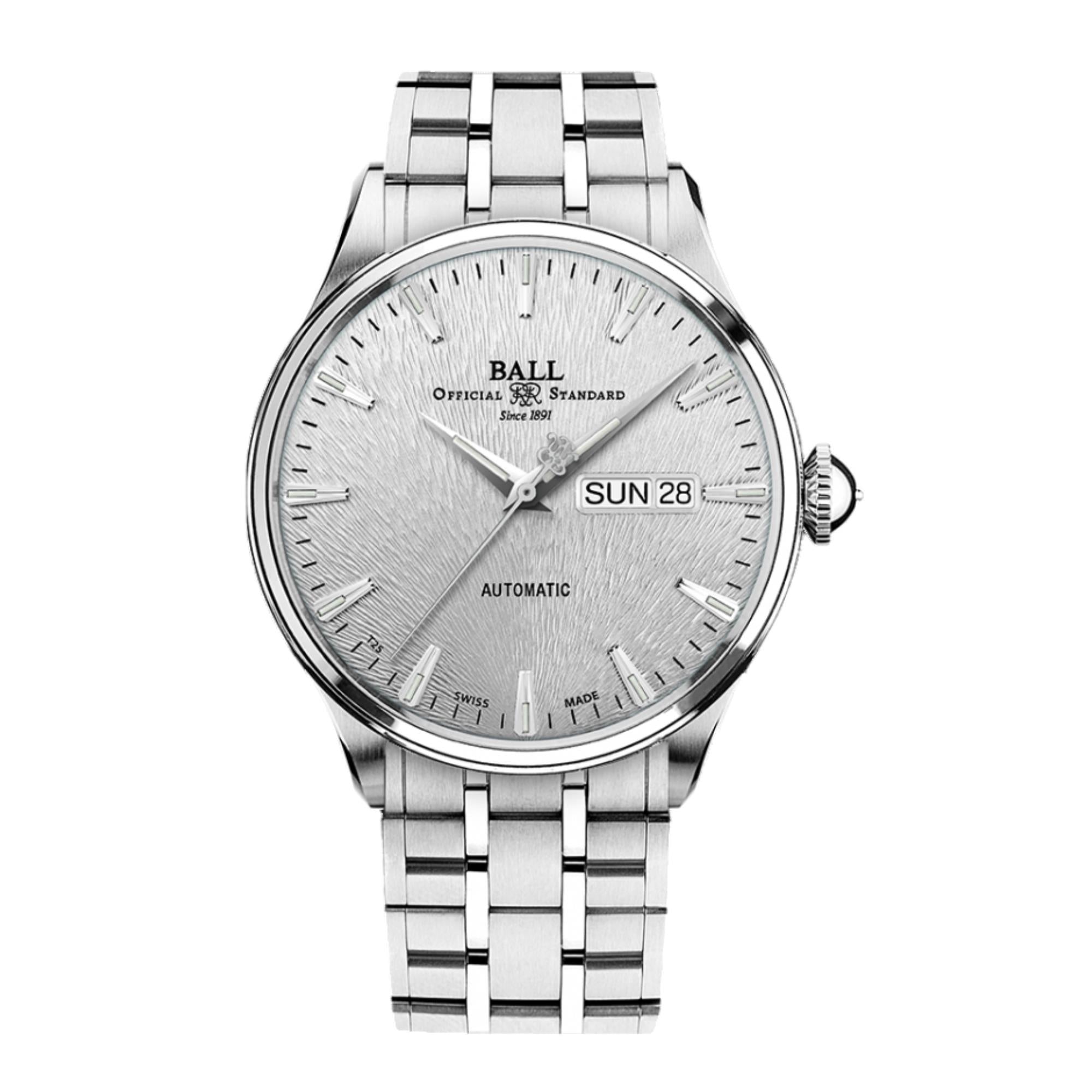 BALL Eternity Automatic Silver Dial Stainless Steel Bracelet Men's Watch NM2080D-S1J-SL