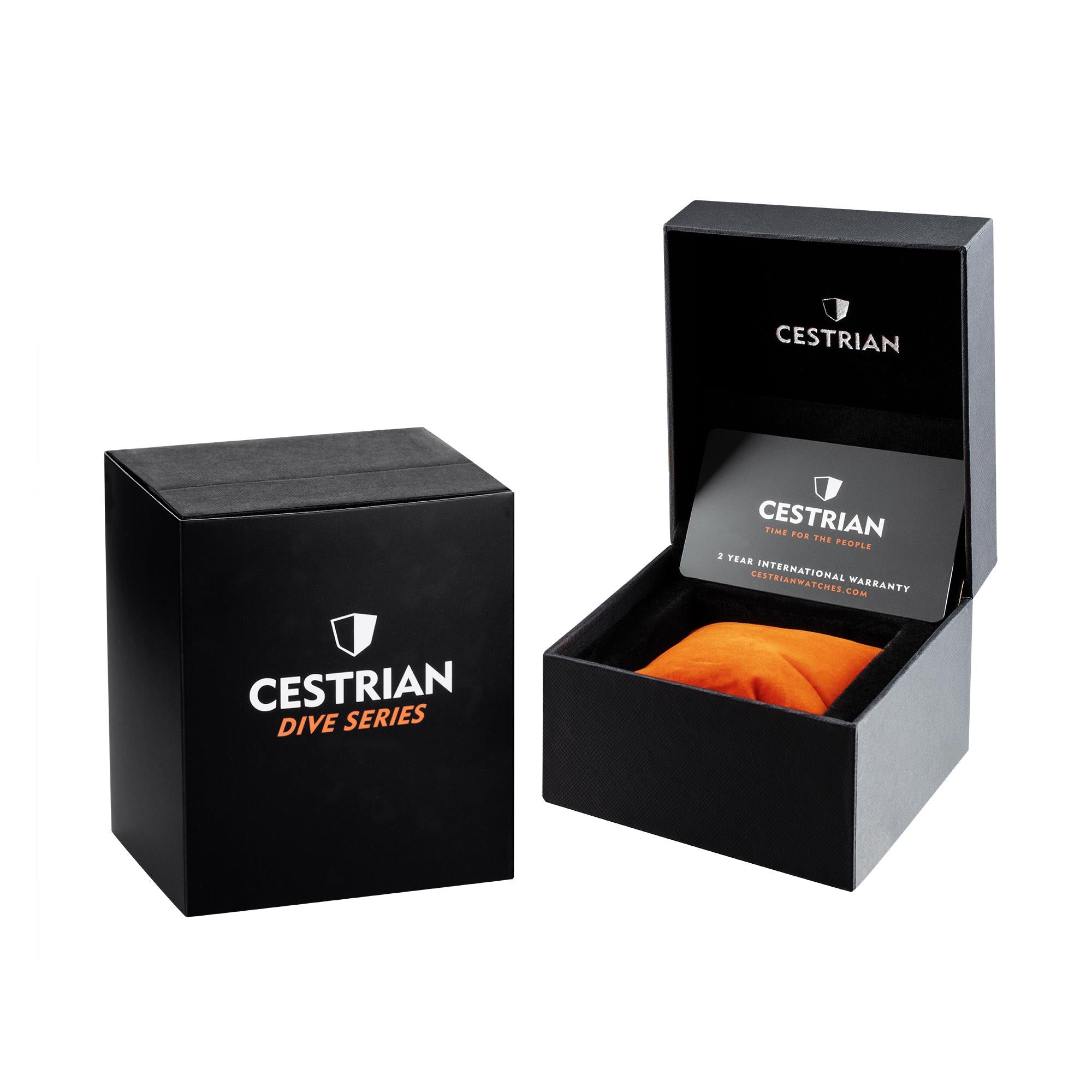 Cestrian Dive Series V2 Midnight Grey Dial Black Ceramic Bezel Steel Bracelet Automatic Men's Watch CD911B0771