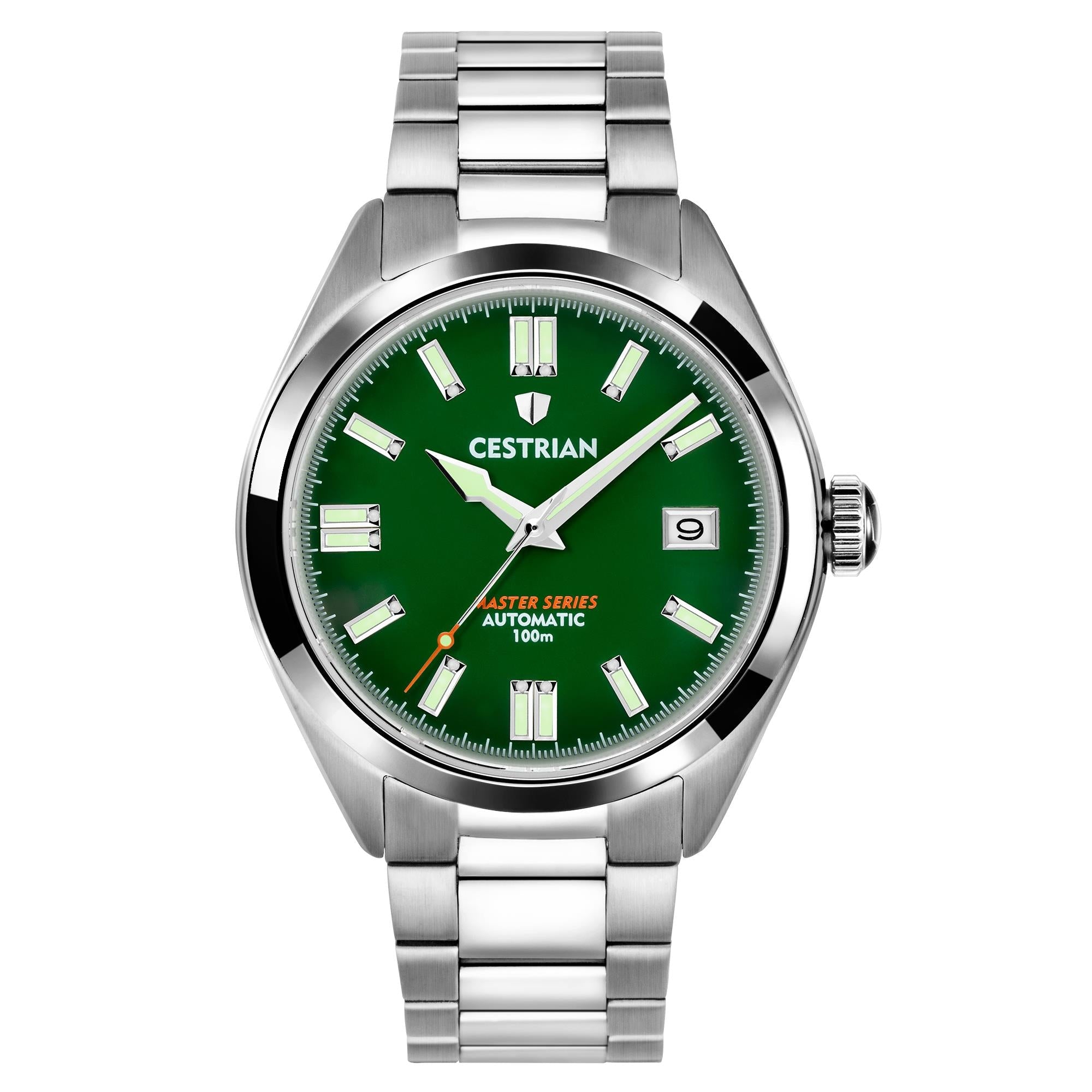 Cestrian Master Series Green Dial Steel Bracelet Automatic Men's Watch CM311B0660V1