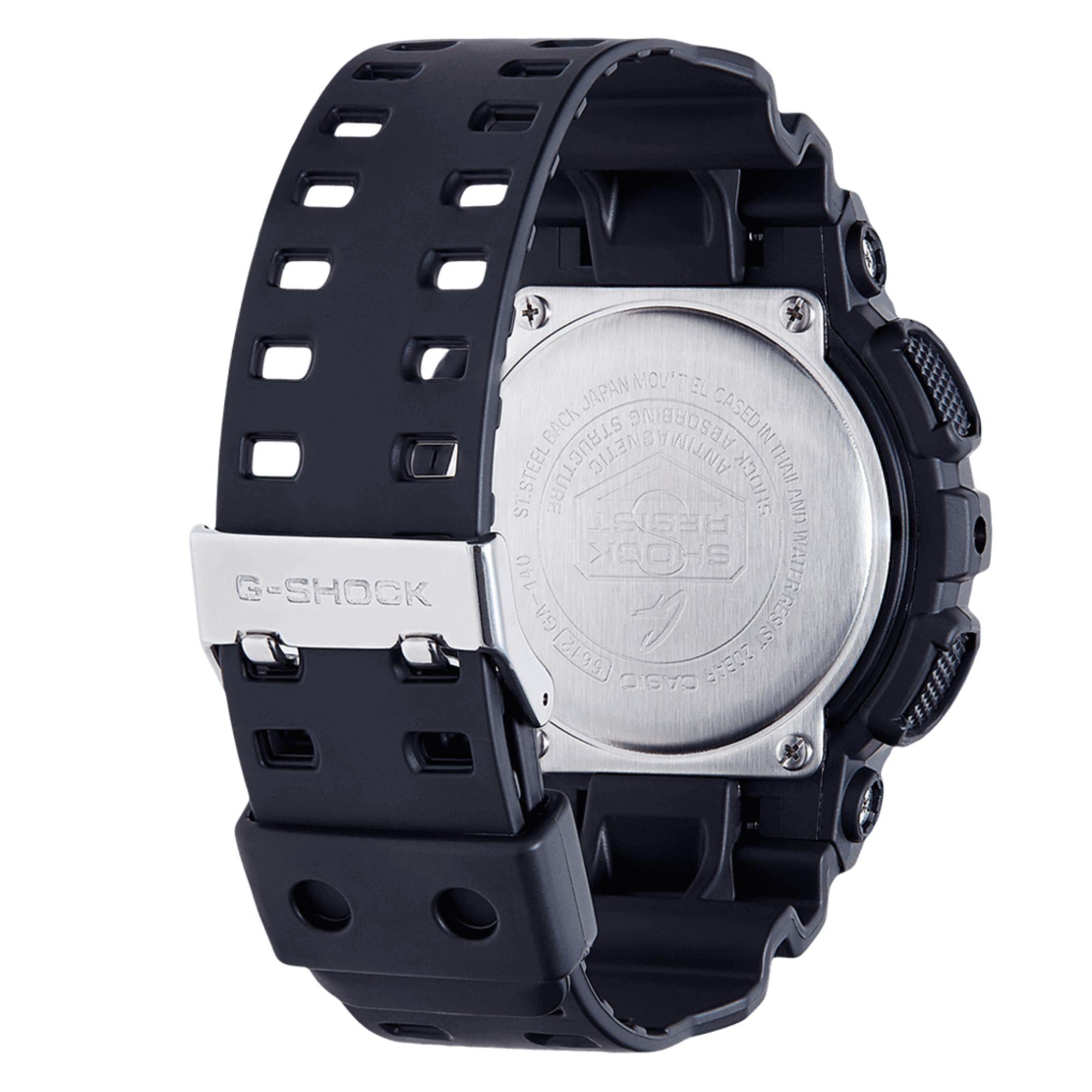 Casio G-Shock Analogue-Digital Black Dial Black Resin Strap Men's Watch GA-140-1A1ER