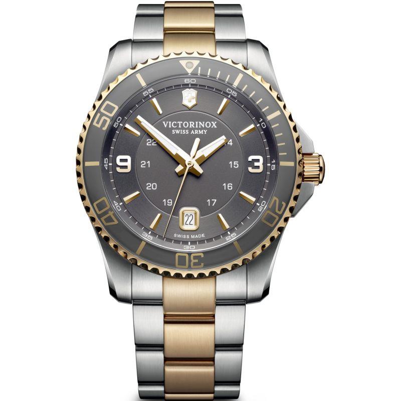 Victorinox Swiss Army Maverick Grey Dial & Two-Tone Metal Bracelet 249126