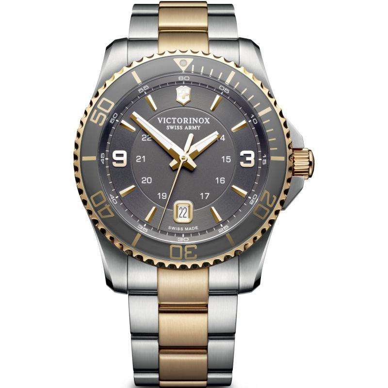 Victorinox Swiss Army Maverick Grey Dial & Two-Tone Metal Bracelet 249126
