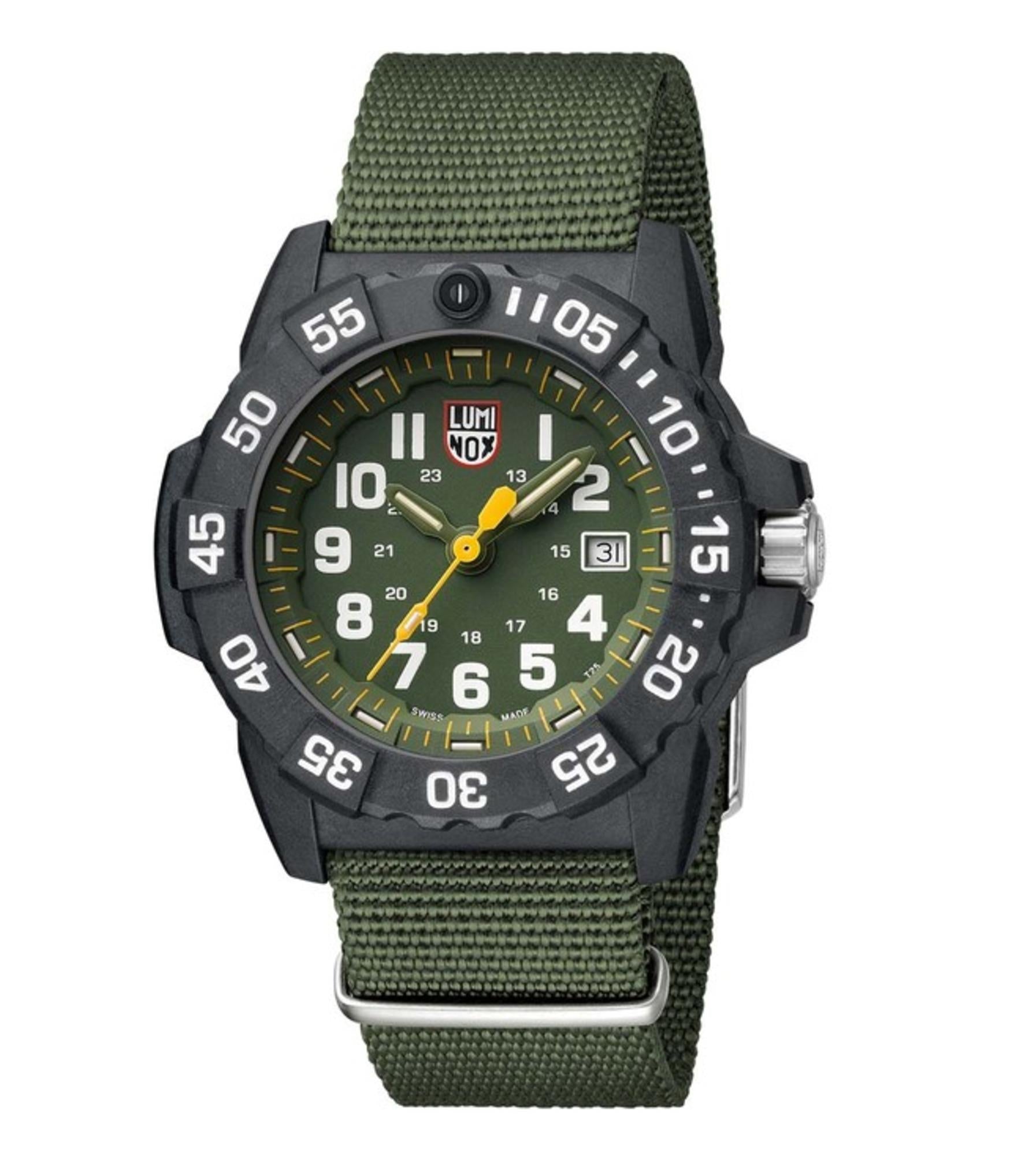 LUMINOX NAVY SEAL 3500 SEA SERIES Green Dial Men's Watch XS.3517.L
