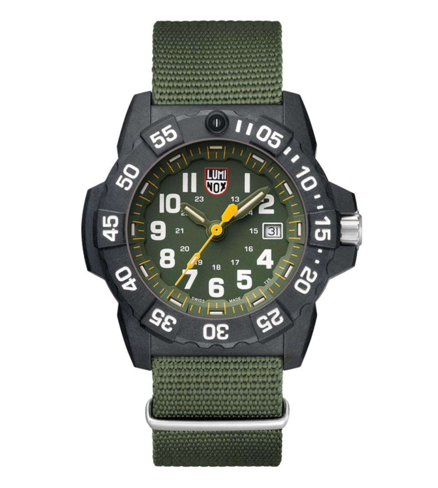 LUMINOX NAVY SEAL 3500 SEA SERIES Green Dial Men's Watch XS.3517.L