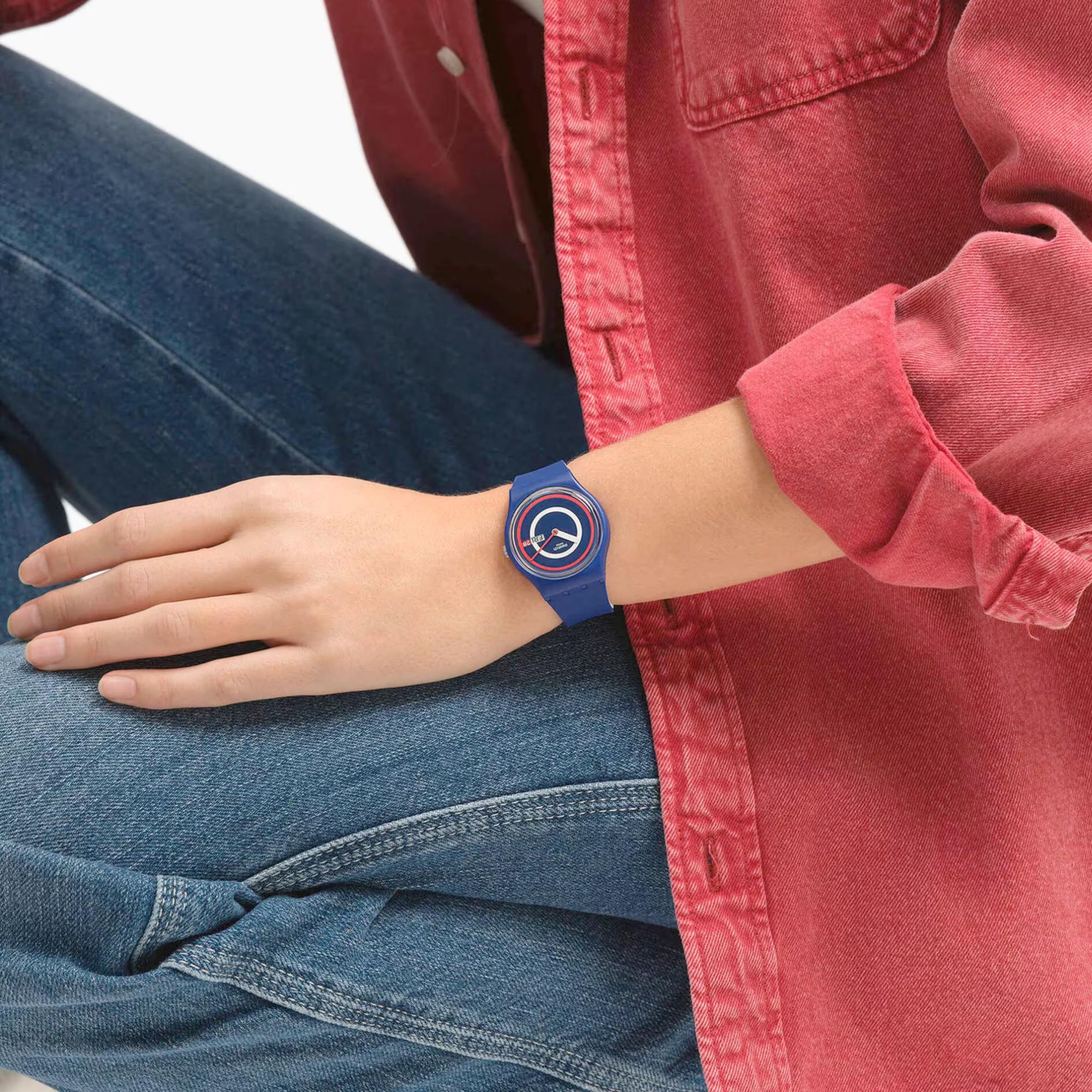 Swatch The January Collection Blue To Basics Quartz SO28N703