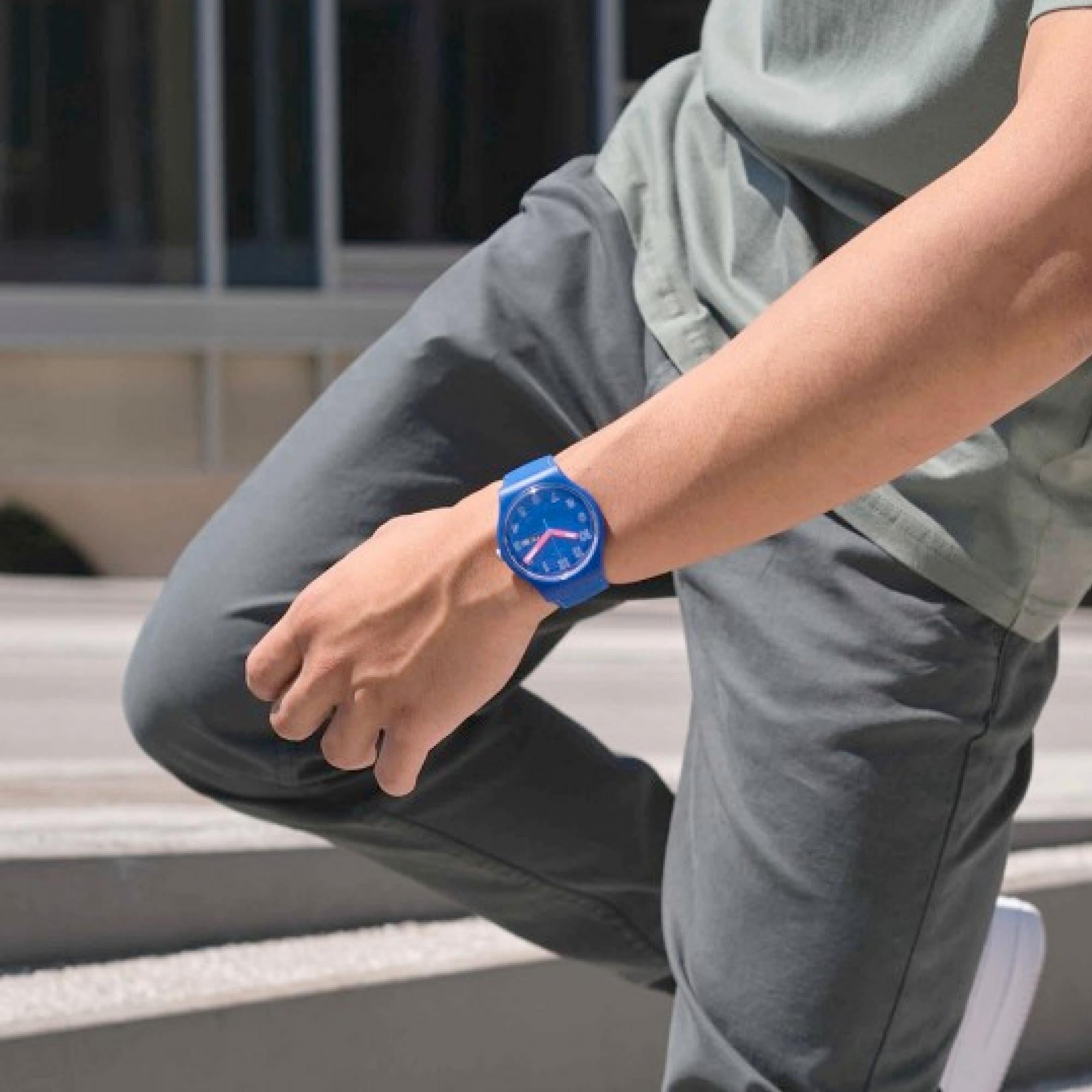 Swatch The January Collection 'Cobalt Disco' Quartz Watch SO29N705