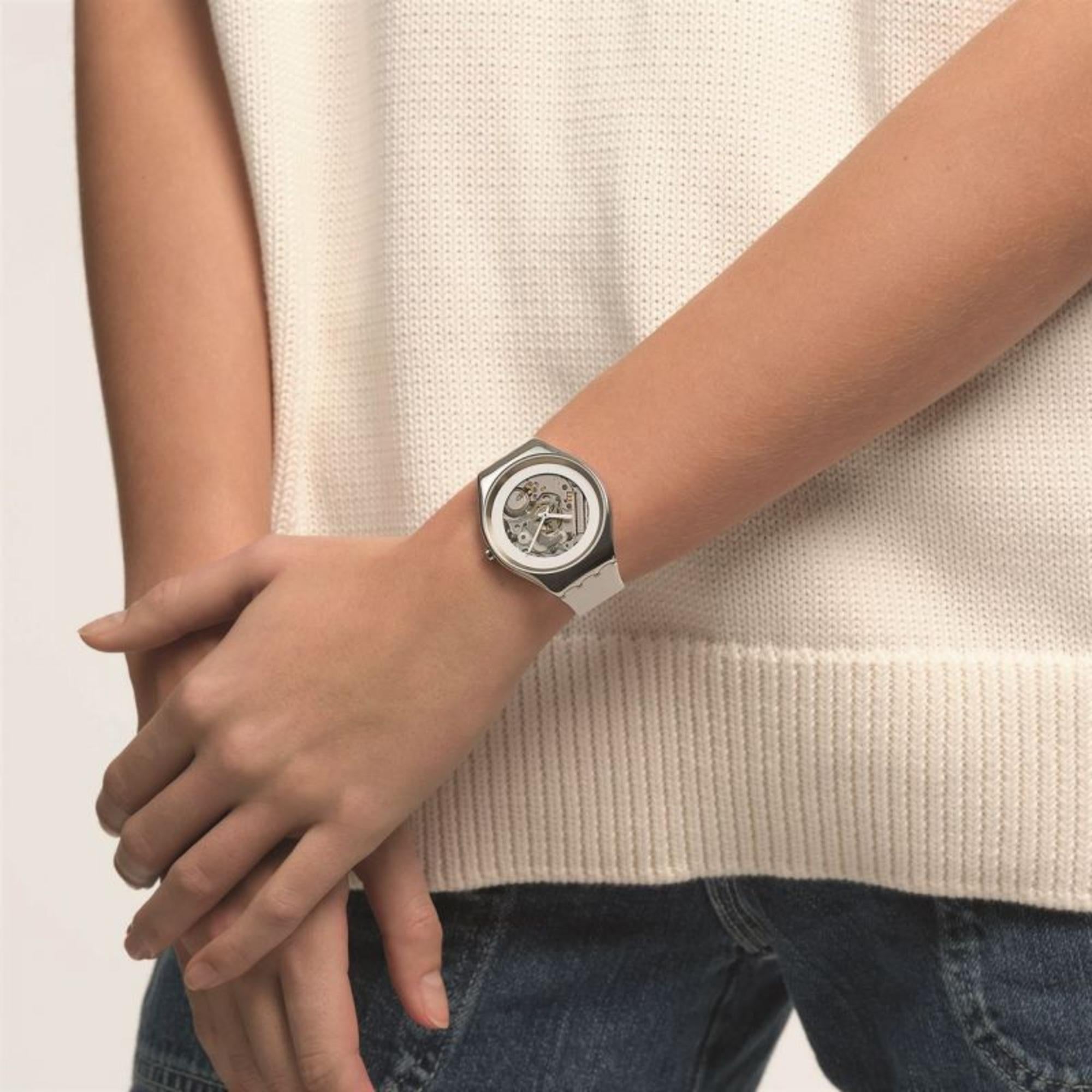 Swatch PURE WHITE IRONY Men's Watch SYXS138