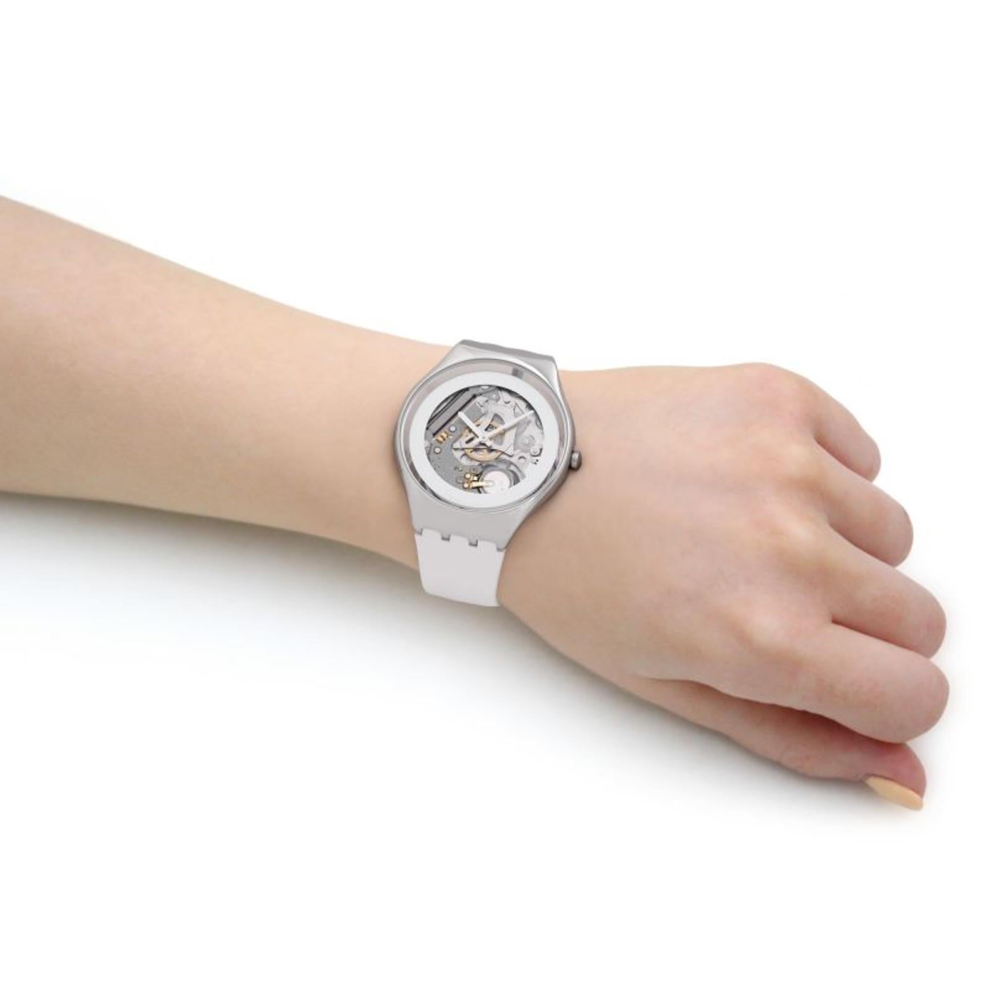 Swatch PURE WHITE IRONY Men's Watch SYXS138