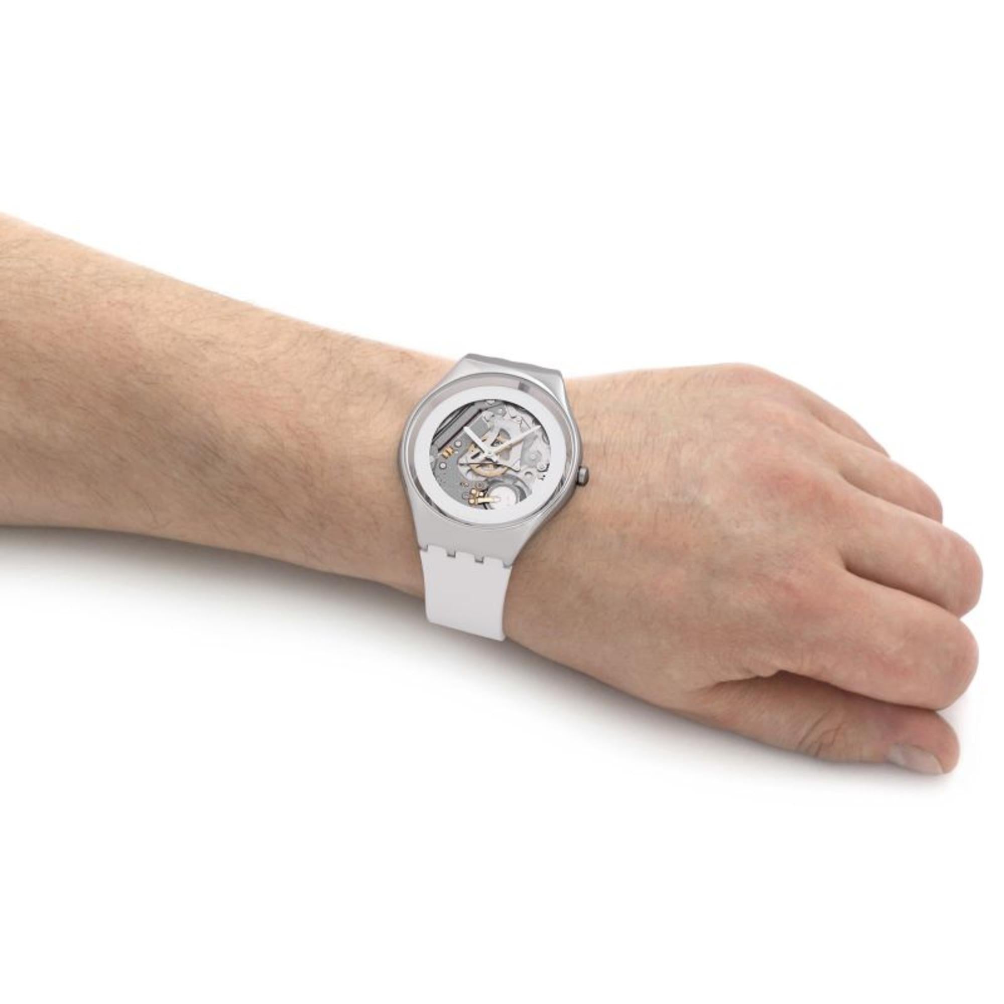 Swatch PURE WHITE IRONY Men's Watch SYXS138