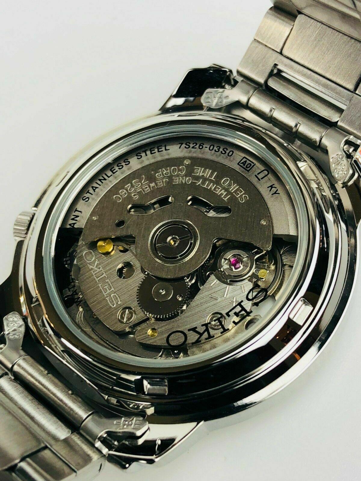 Seiko 5 Automatic Silver Dial Stainless Steel Bracelet Men's Watch SNKK65K1