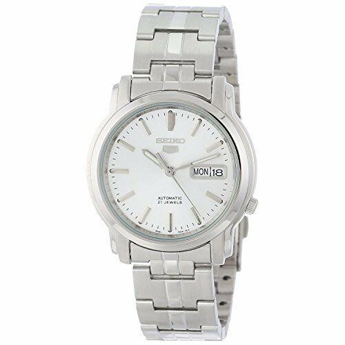 Seiko 5 Automatic Silver Dial Stainless Steel Bracelet Men's Watch SNKK65K1
